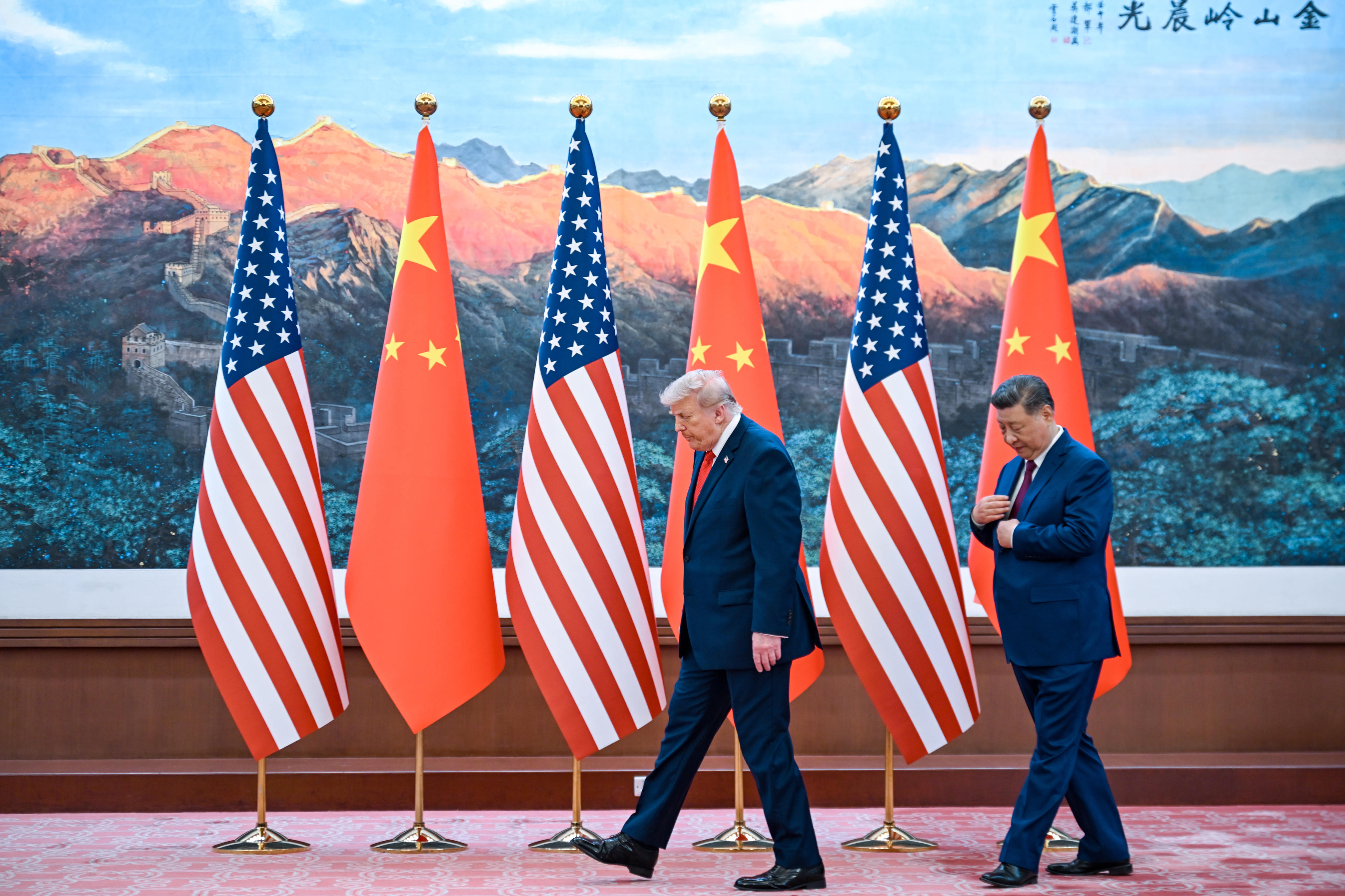US President Donald Trump (left) and Chinese President Xi Jinping. Photo: AP