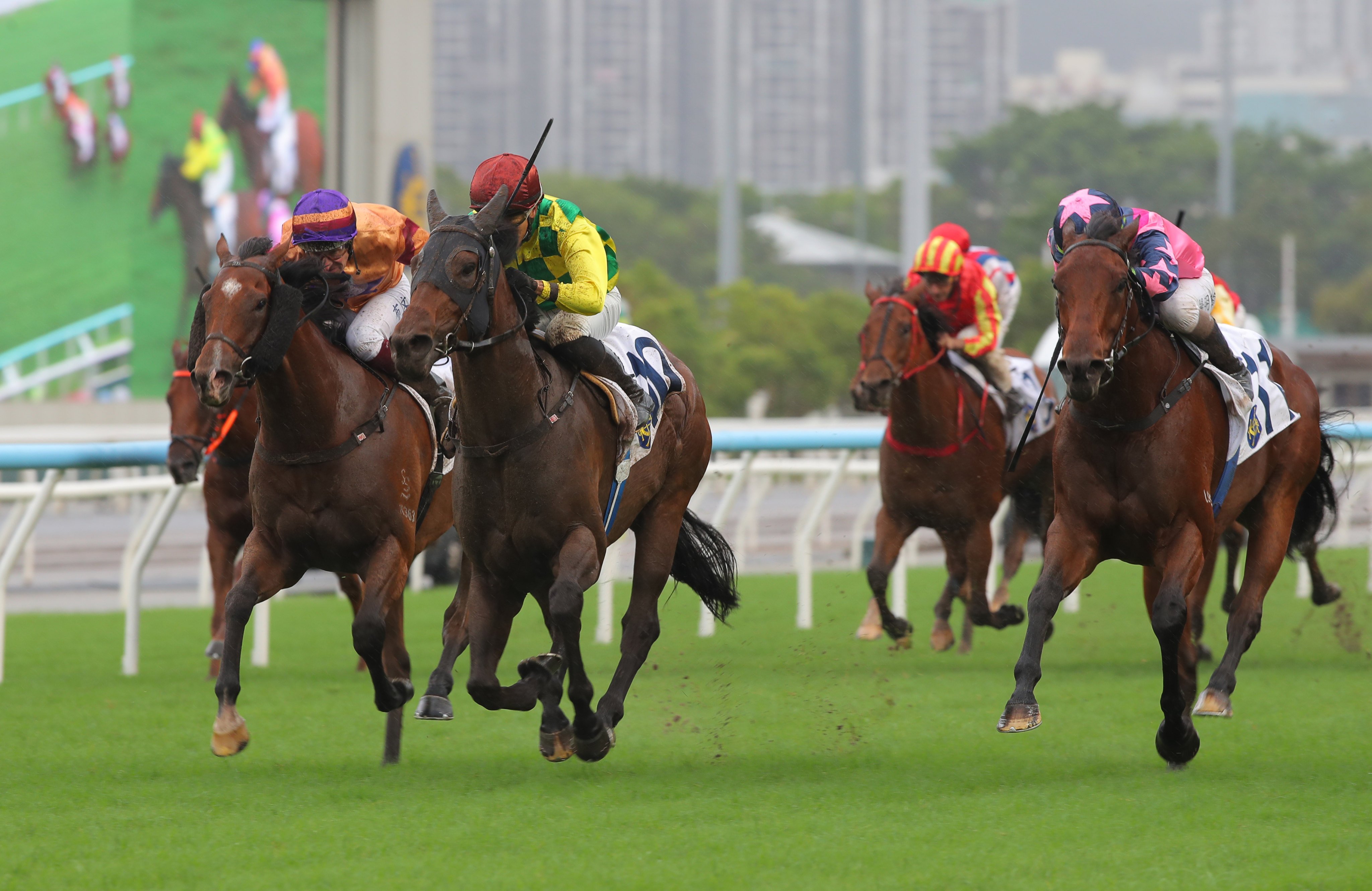 Thunder Kit and Vincent Ho win at Sha Tin. Photos: Kenneth Chan