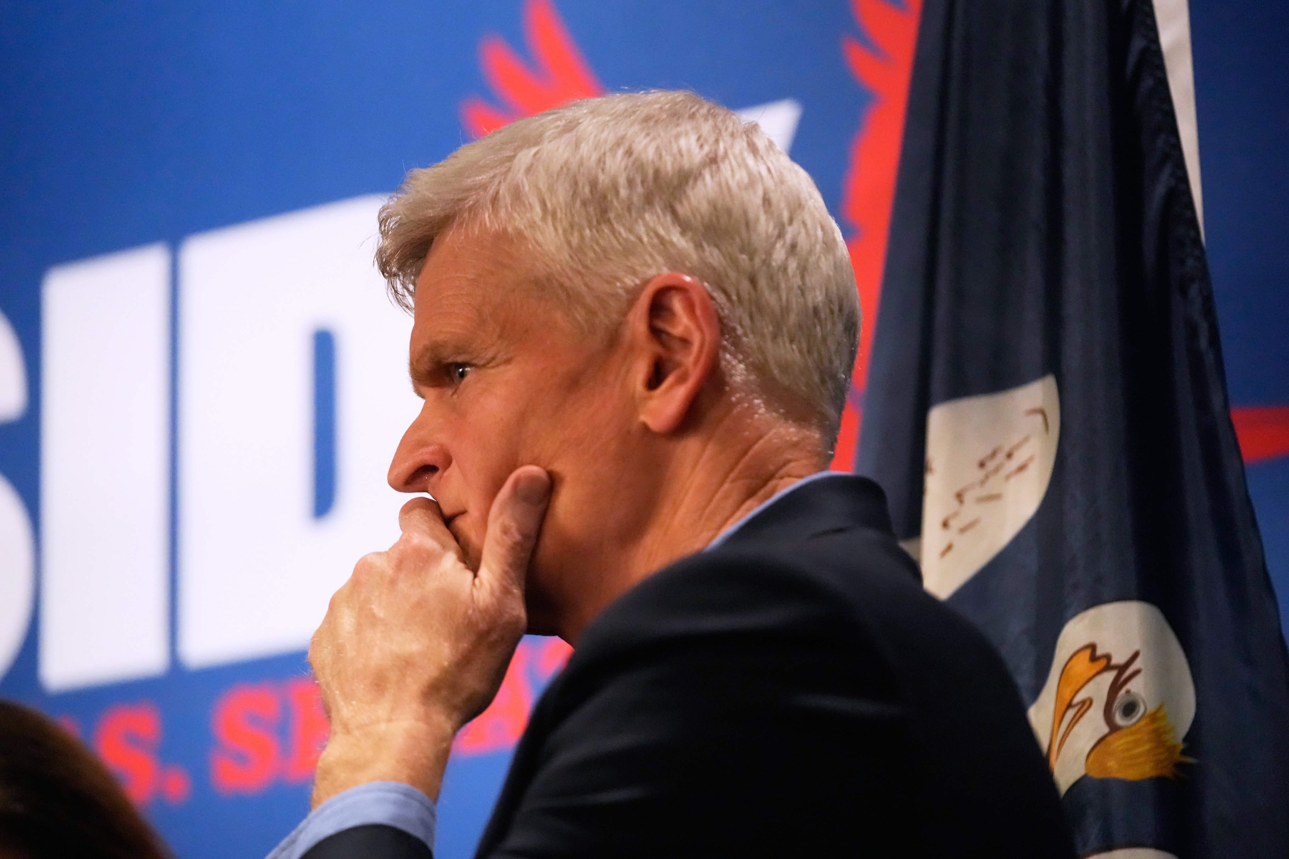 US Senator Bill Cassidy greets supporters at a campaign stop in Metairie, Louisiana, on May 5. Photo: AP