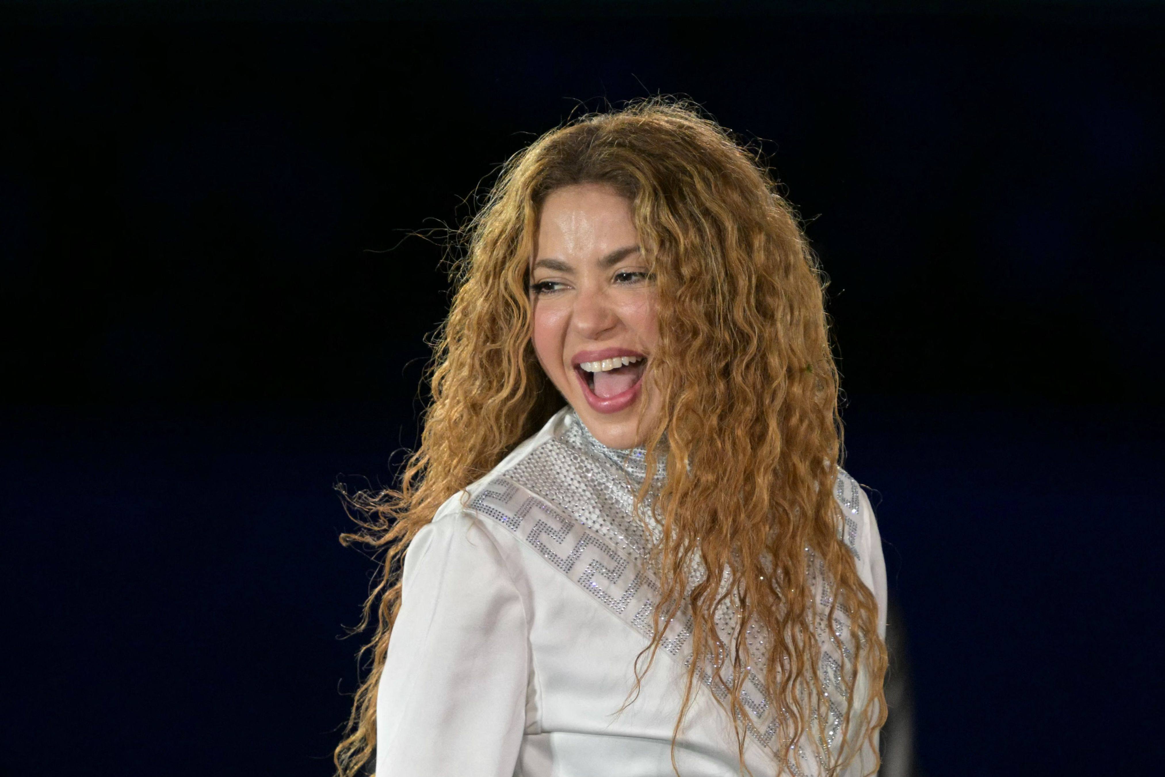 Colombian singer Shakira performing in 2025. Photo: AFP