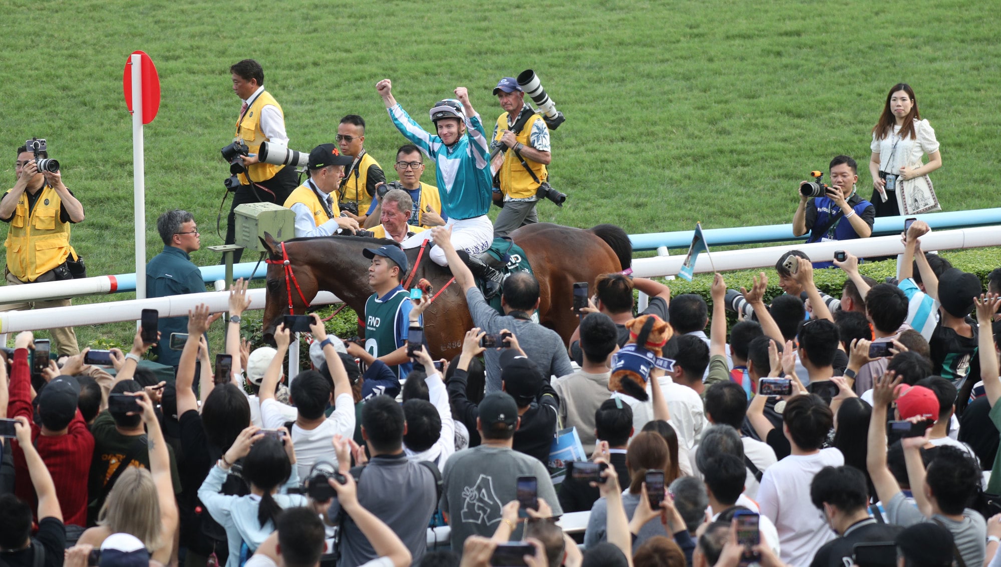 Romantic Warrior looks to complete the Triple Crown in Sunday’s Champions and Chater. Romantic Warrior looks to complete the Triple Crown in Sunday’s Champions and Chater.