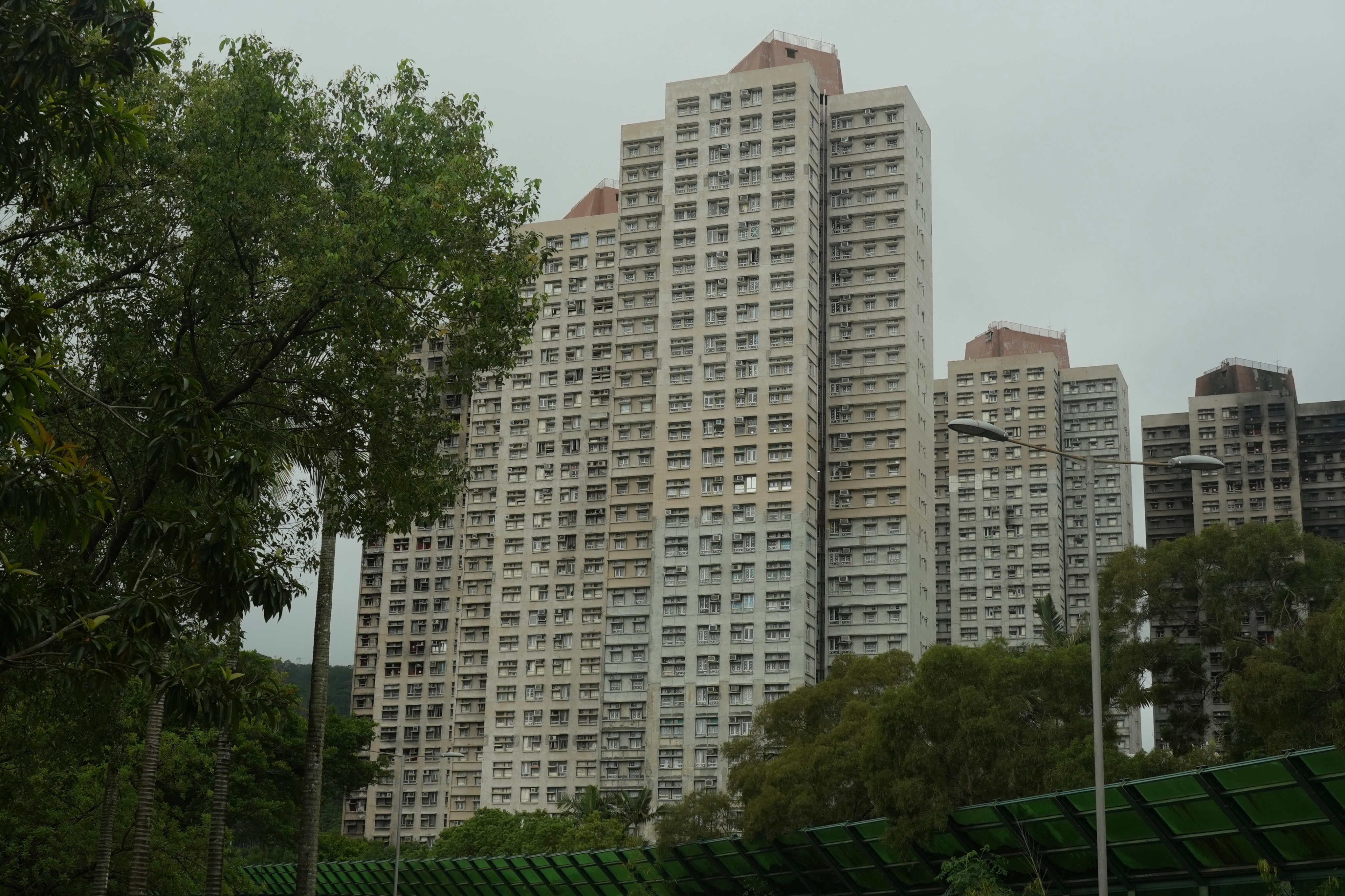 Wang Chi House (centre) of Wang Fuk Court in Tai Po. Photo: Sun Yeung
