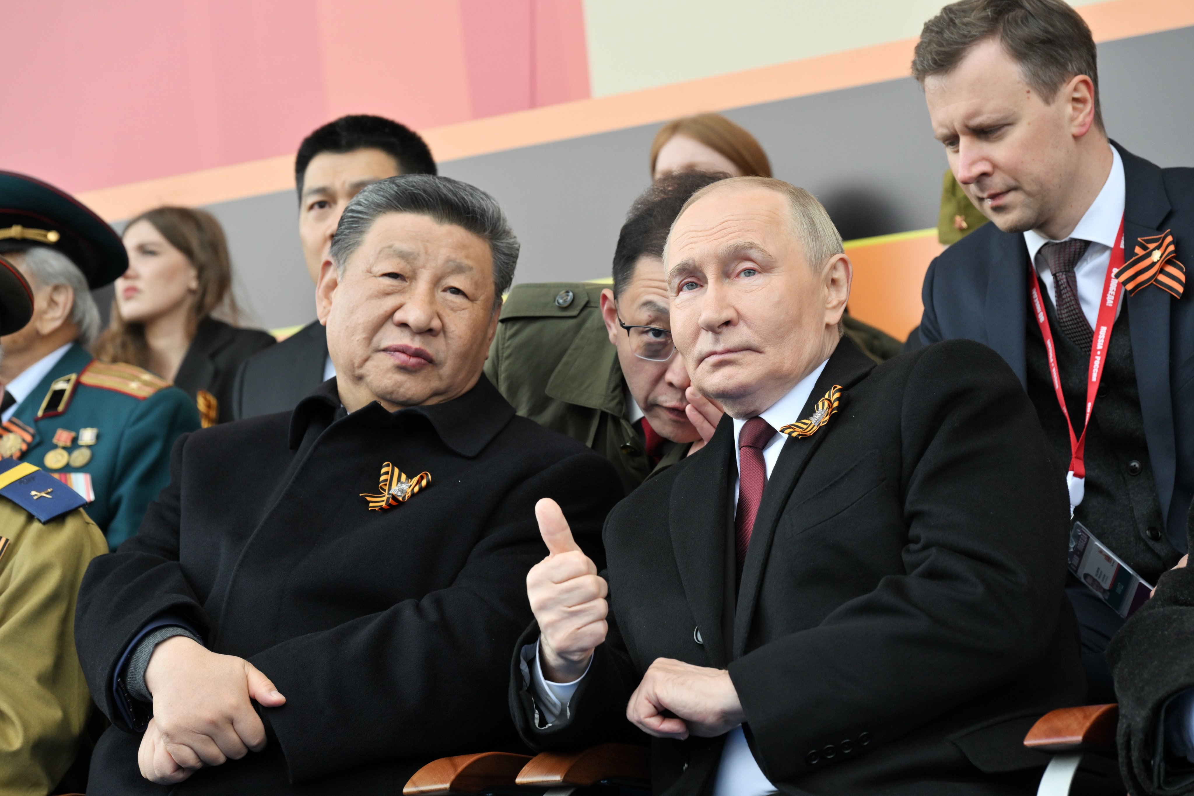 President Xi Jinping and Russian leader Vladimir Putin, pictured at last year’s Victory Day military parade in Moscow. Photo: EPA