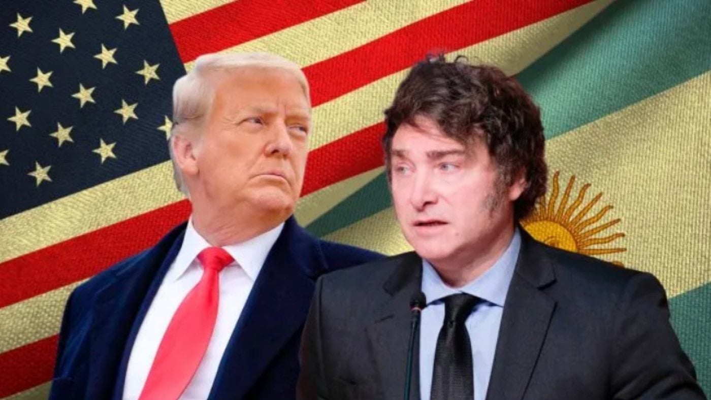 Argentine President Javier Milei (right) has moved closer to US President Donald Trump as Argentina winds down much of its Chinese swap line.Photo: Getty Images
