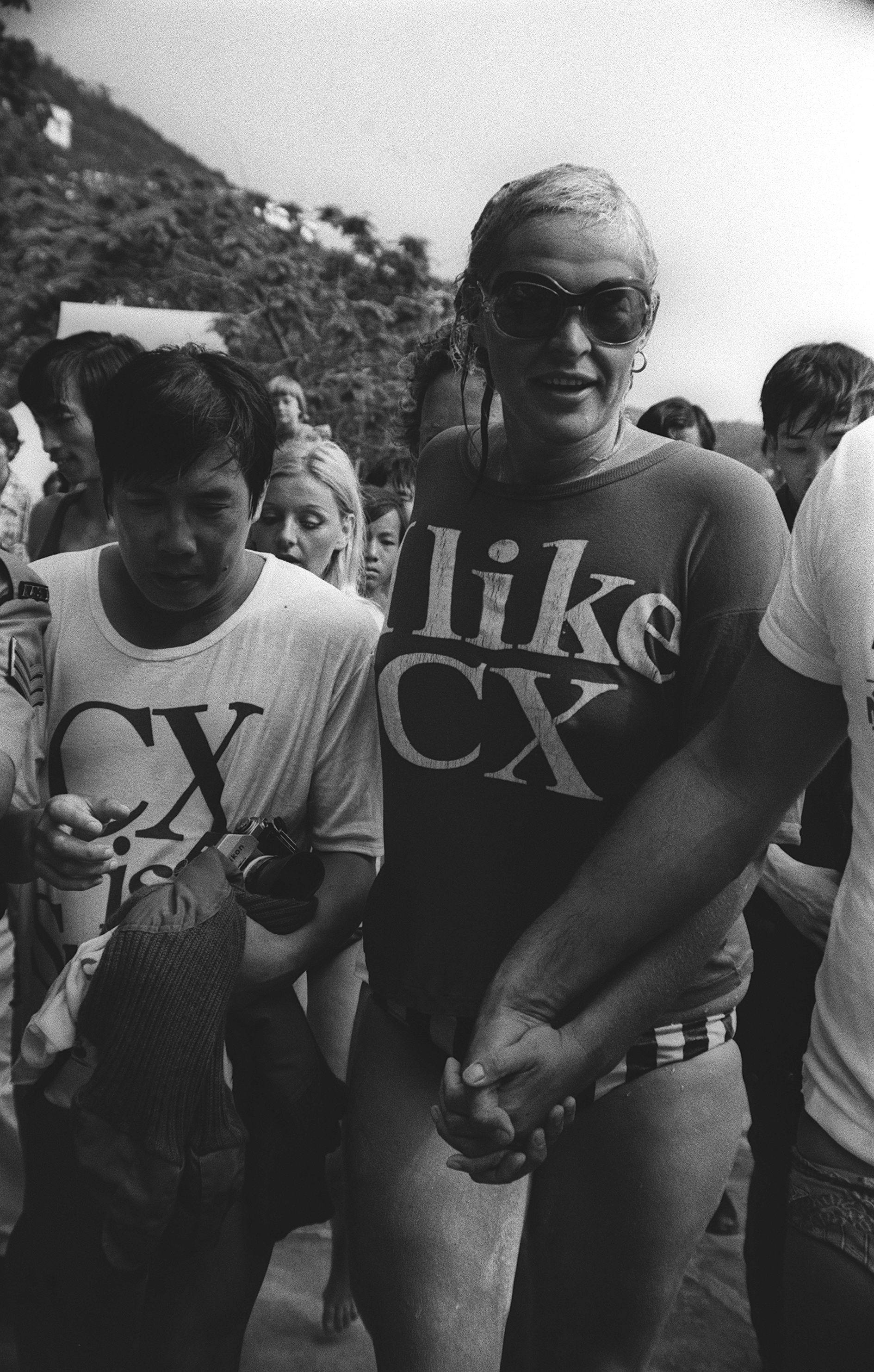 Australia’s Linda McGill smiles after completing the first 45km swim around Hong Kong Island on May 22, 1976. File photo: SCMP