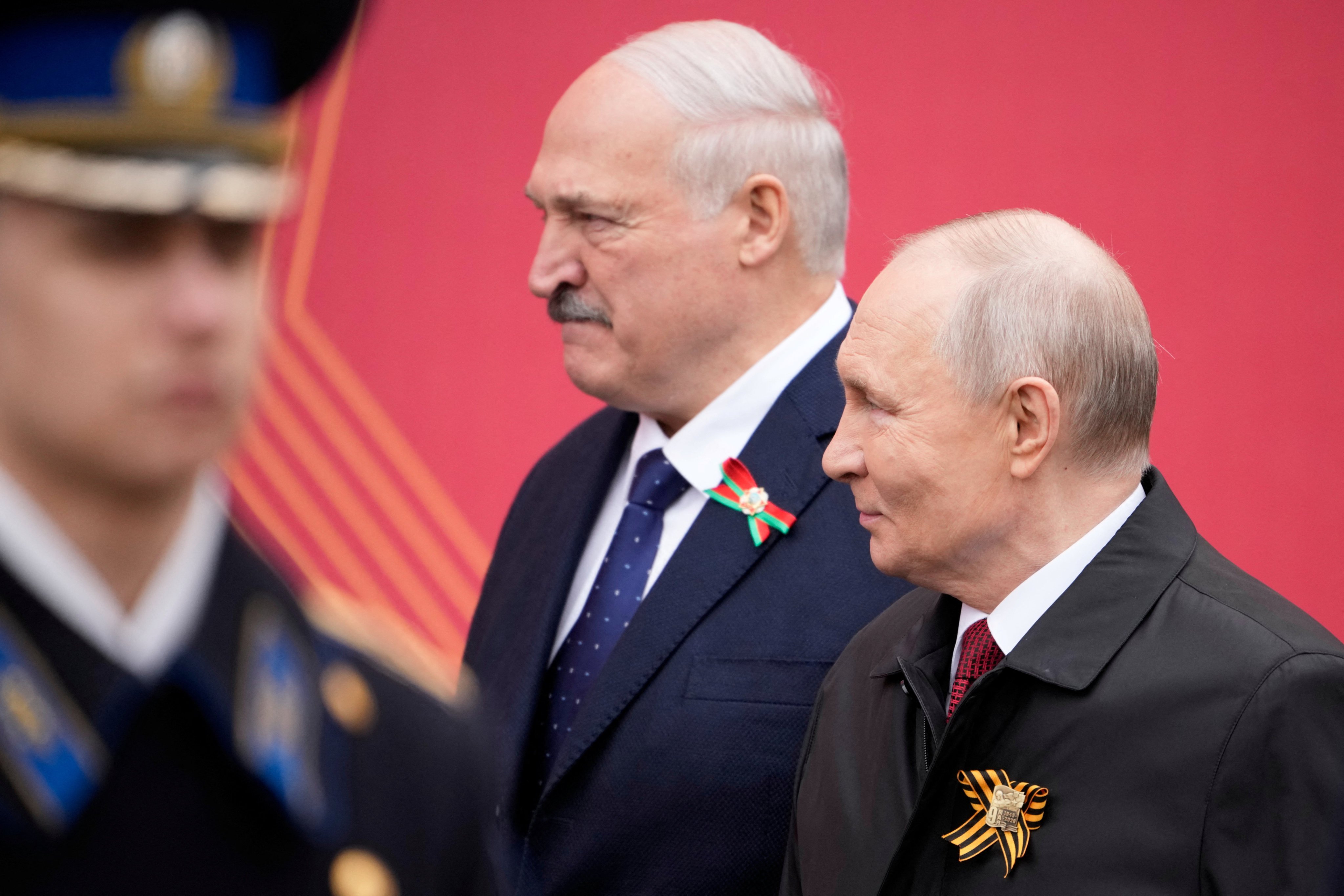 Belarusian President Alexander Lukashenko and Russian President Vladimir Putin. Photo: Reuters