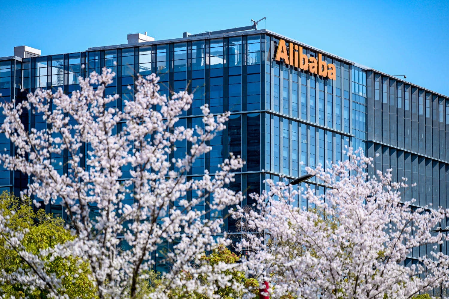 The company logo at an Alibaba office. Photo: Handout