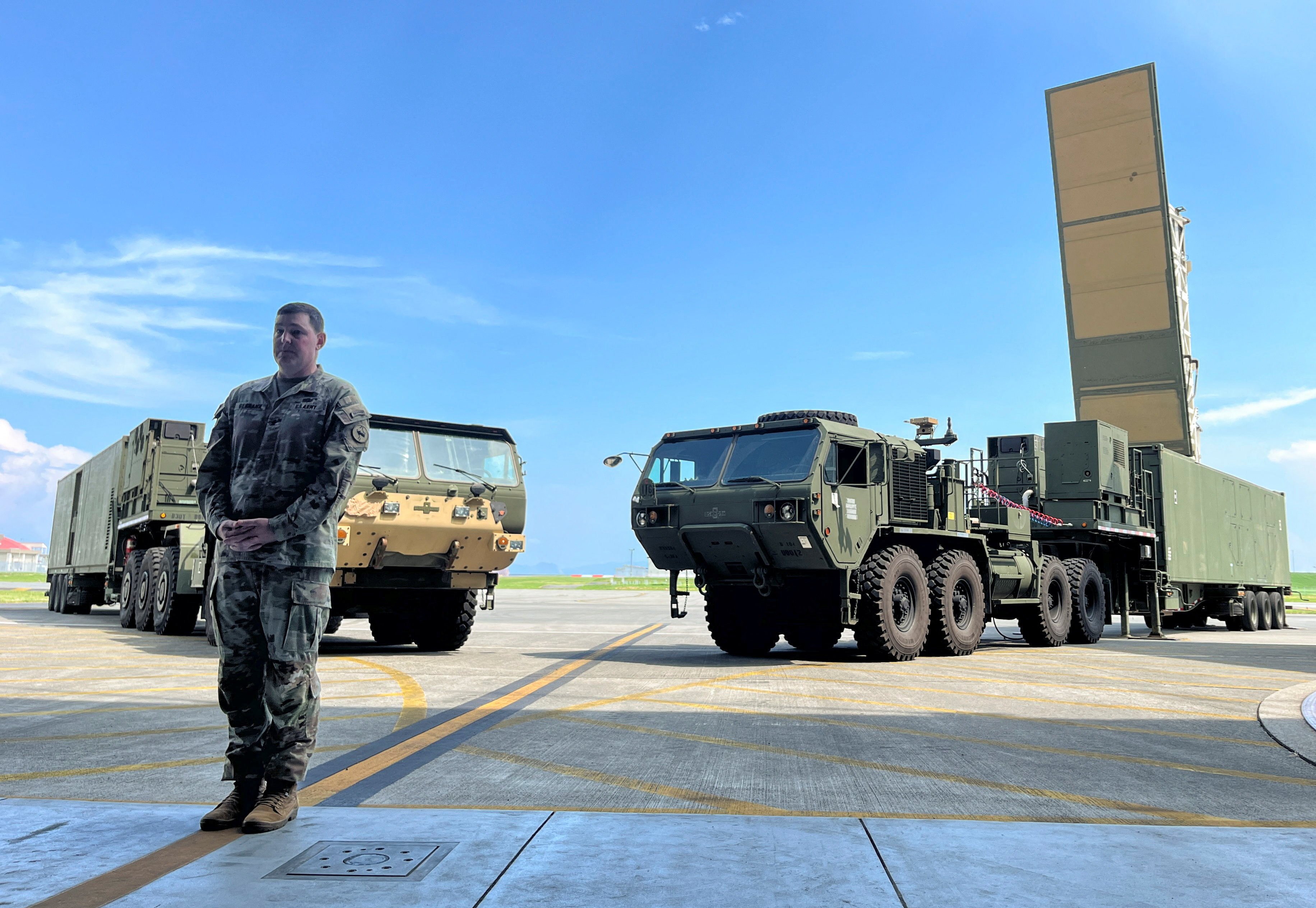 The Typhon missile launcher is stationed at an airbase in Iwakuni, western Japan, last year. Photo: Reuters