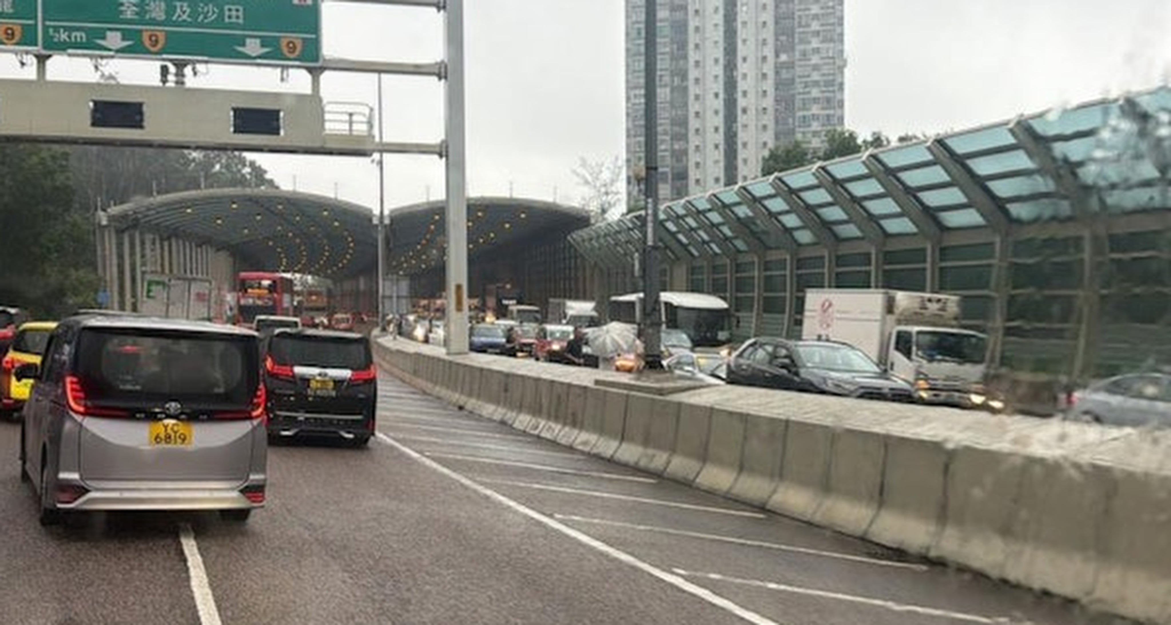 At least one man was injured in a 10-vehicle pile-up on Thursday. Photo: Handout