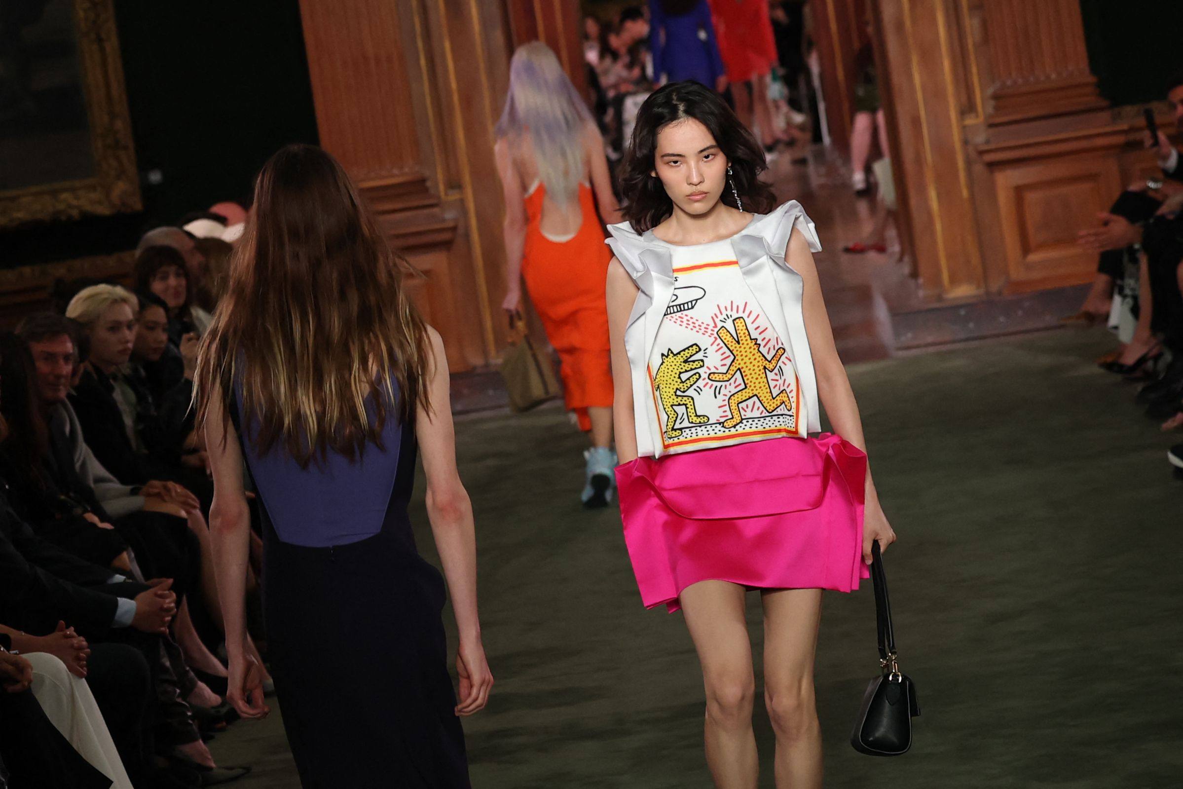 The Louis Vuitton cruise 2027 show was inspired by pop artist Keith Haring. Photo: AFP