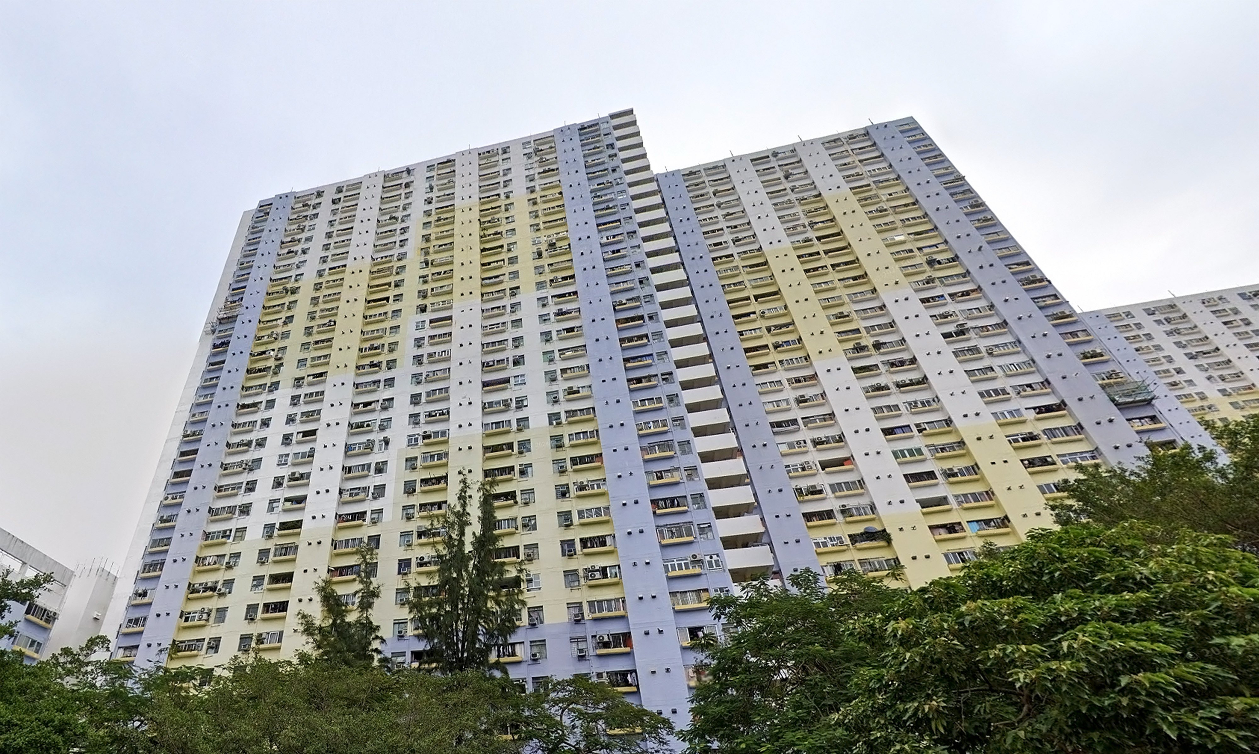 Ming Yiu House in Jat Min Chuen, a public housing estate in Sha Tin. Photo: Google Maps