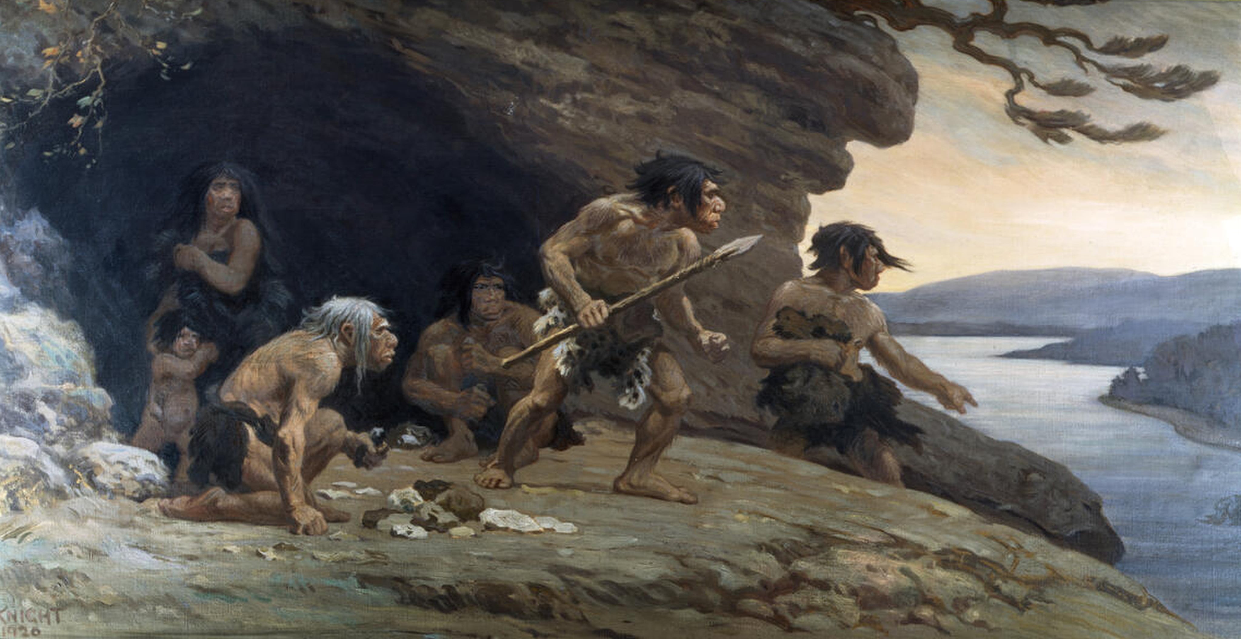To survive harsh environments and support their communities, ancient humans developed group hunting and sophisticated tools. Photo: Wikipedia