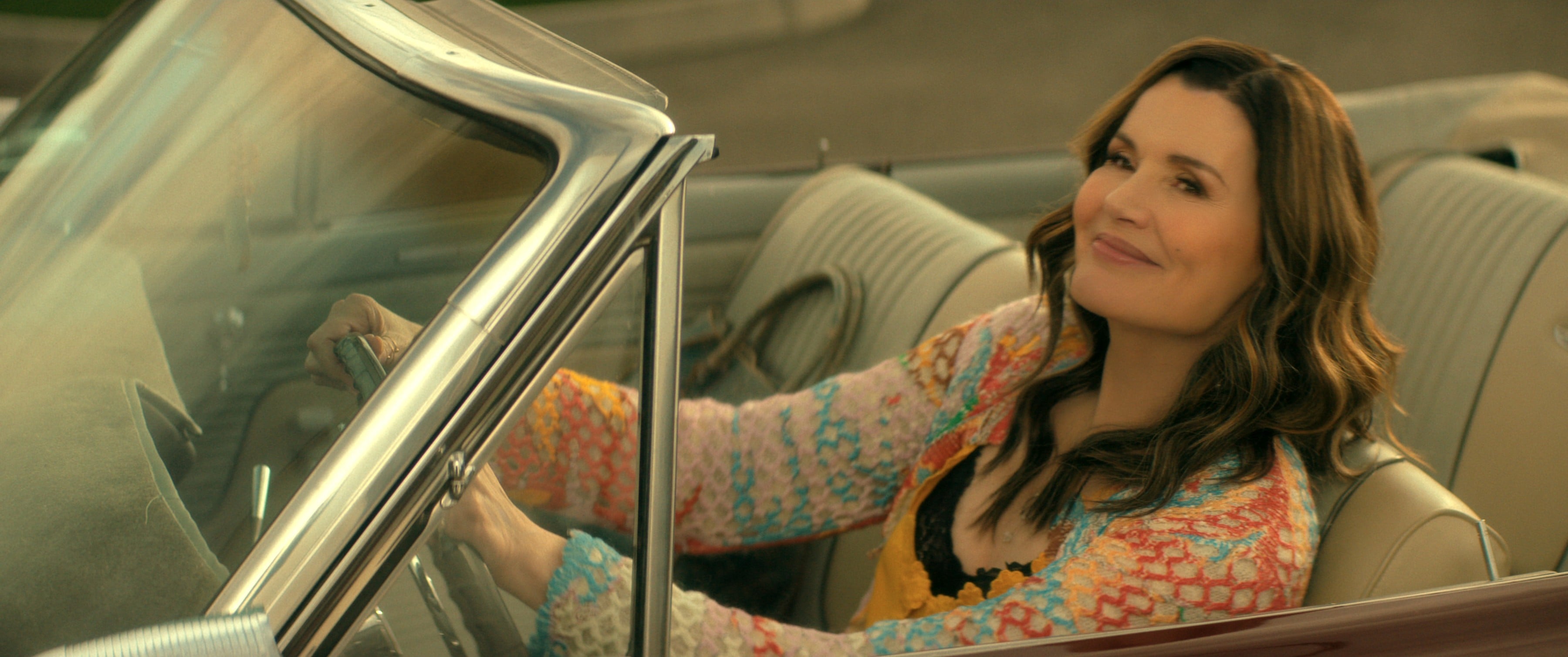 Geena Davis in a still from Netflix’s The Boroughs. Her role as Renee, a retiree itching to “kick some a**“ amid a string of murders in her community, is the latest in a long line of fierce woman characters the Hollywood icon has played during her decades-long career. Photo: Netflix