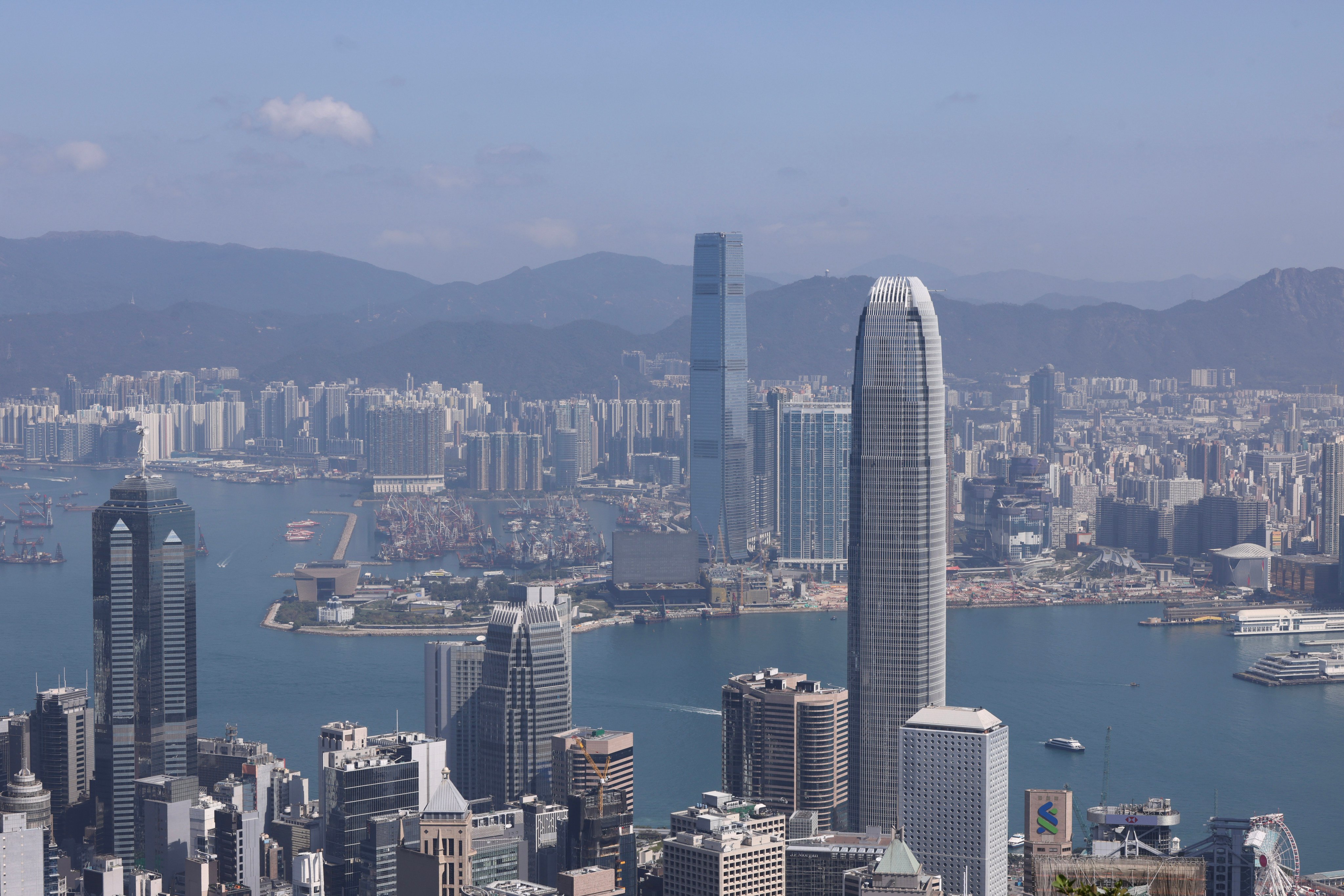 The Hong Kong skyline, seen on February 28, 2025. Photo: Nora Tam