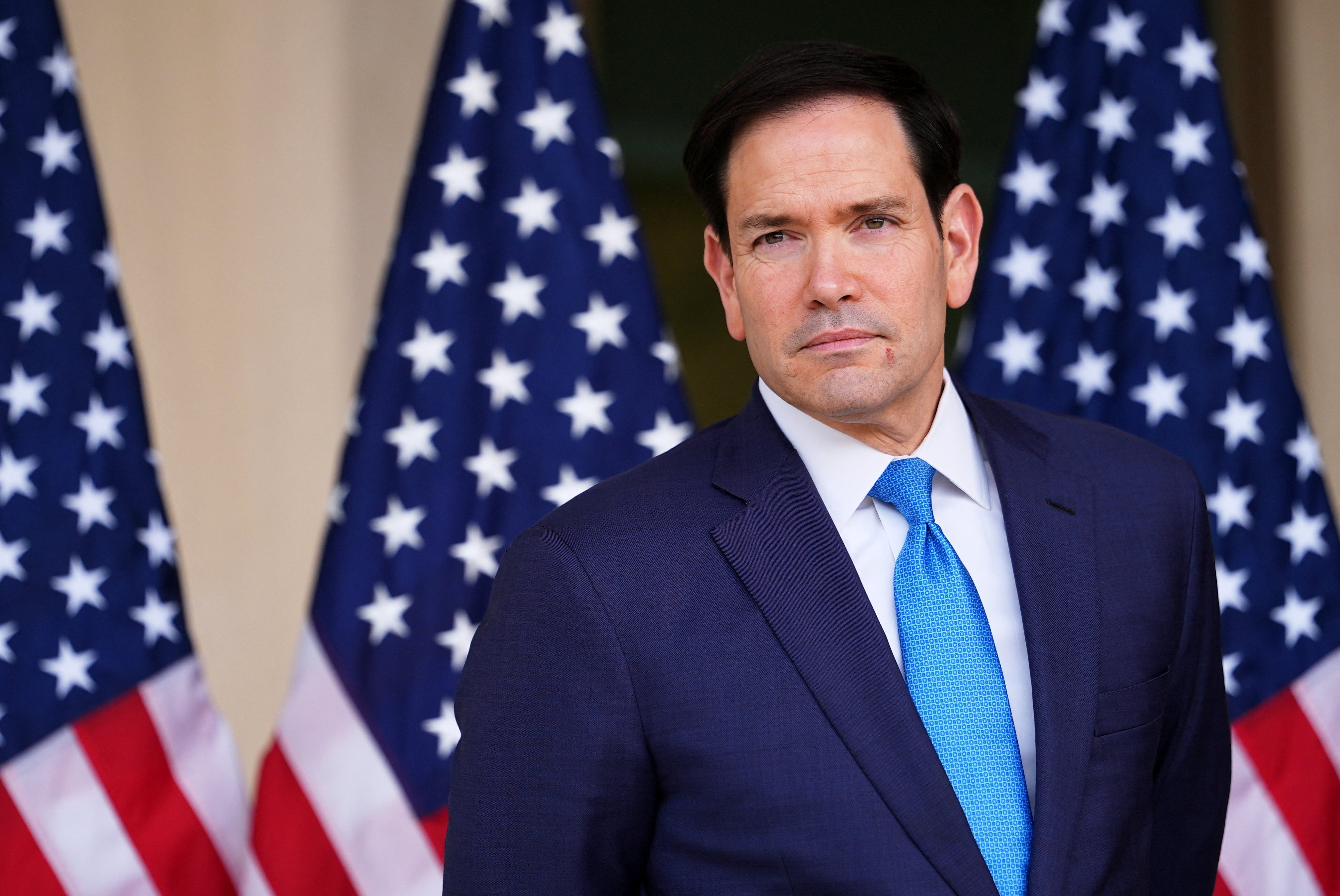 US Secretary of State Marco Rubio attends an event at the US embassy in New Delhi, India, on Saturday. Photo: Reuters