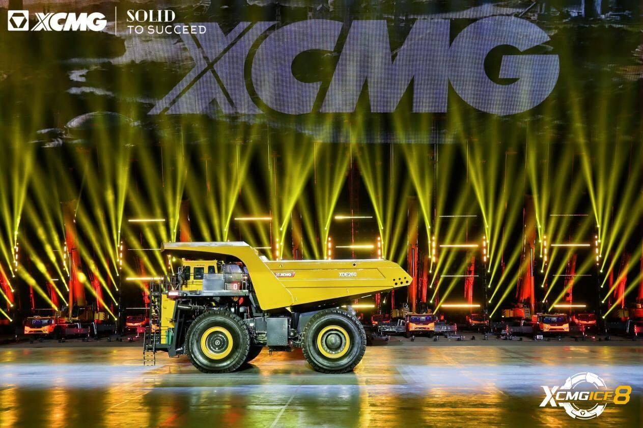 A giant XCMG truck dwarfs other vehicles at the company’s customer festival in Xuzhou, in eastern China’s Jiangsu province, on May 19. Photo: Handout