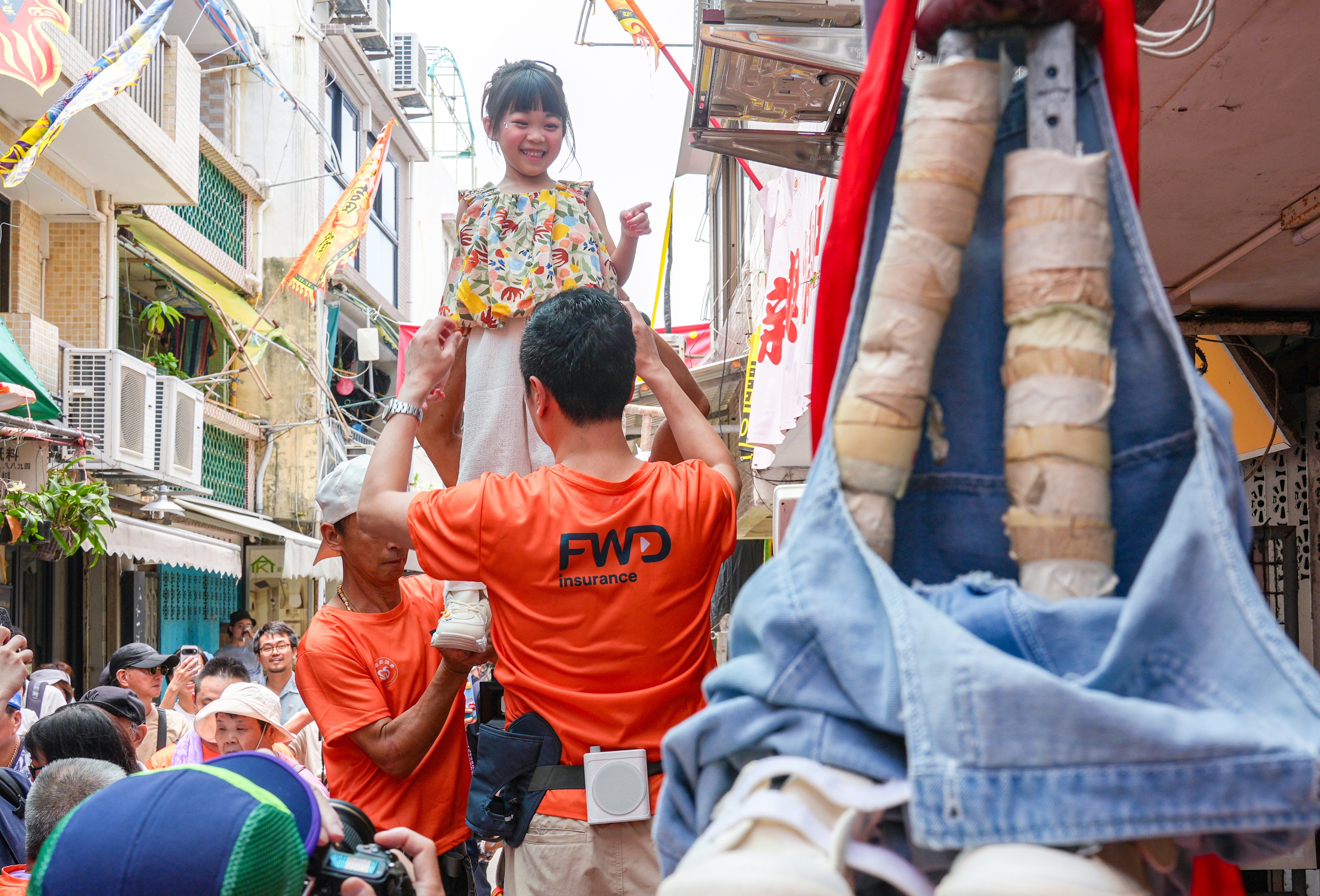 Young performers prepare for the Piu Sik parade during the annual Cheung Chau Bun Festival. Photo: Eugene Lee