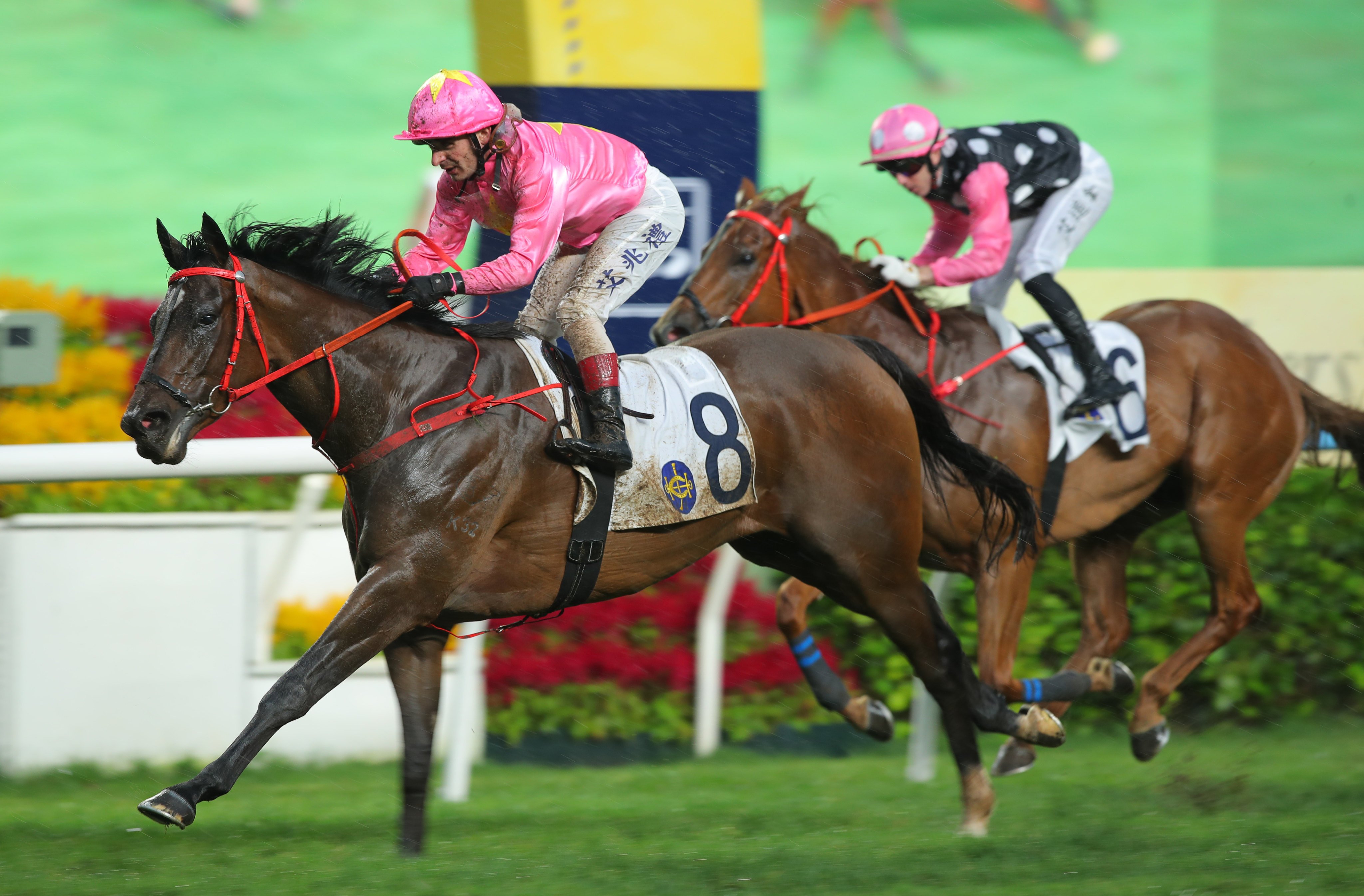 Andrea Atzeni guides Sky Jewellery to victory at Sha Tin. Photos: Kenneth Chan