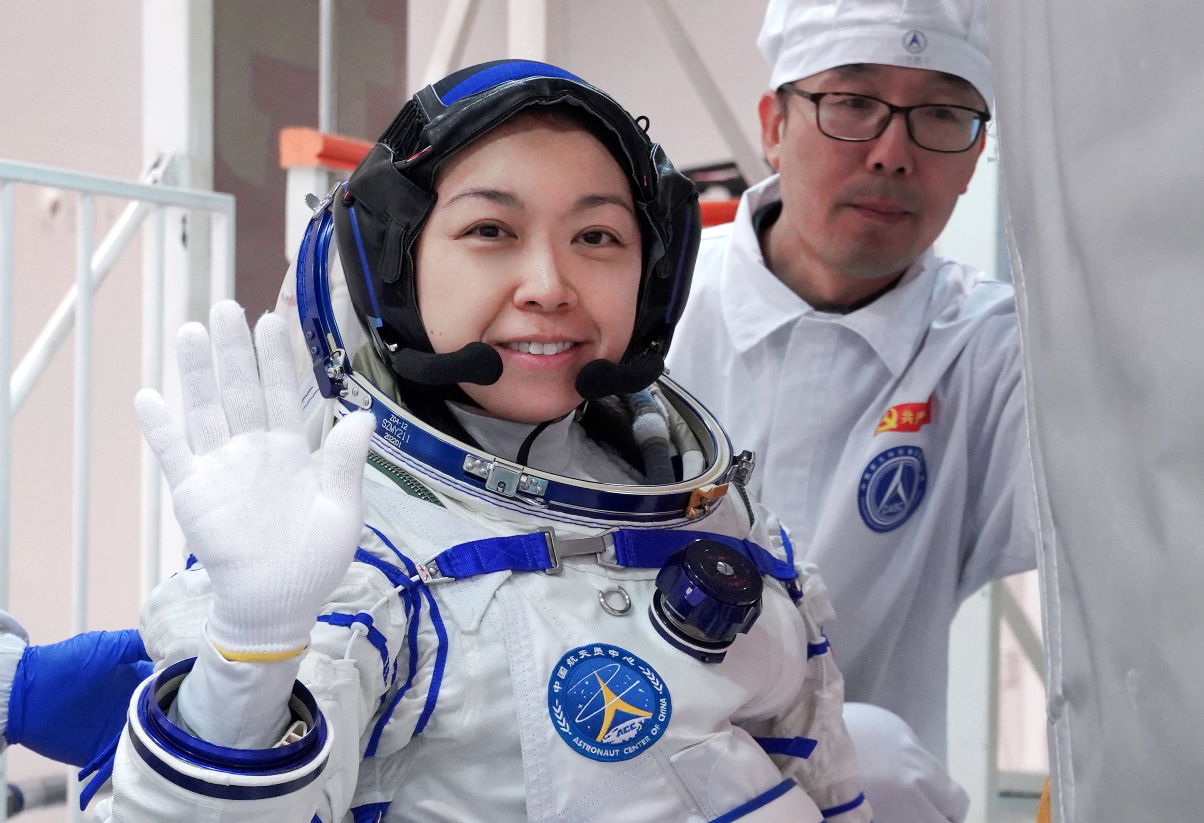 Hong Kong's first astronaut Lai Ka-ying during Man-Ship Integration Test training. Chinese astronauts Zhu Yangzhu, Zhang Zhiyuan and Lai Ka-ying will carry out the Shenzhou-23 crewed spaceflight mission, and Zhu will be the commander, the China Manned Space Agency announced at a press conference on Saturday.  Photo: Xinhua