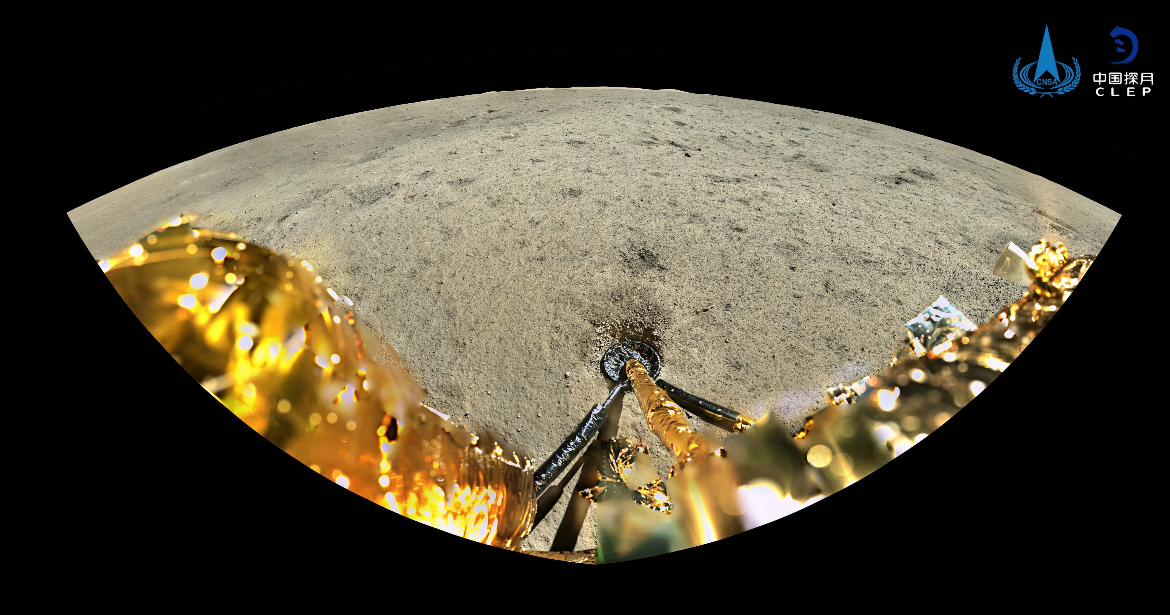 Pictures of the moon’s surface taken by the Chang’e-6 probe in 2024. Photo: EPA-EFE