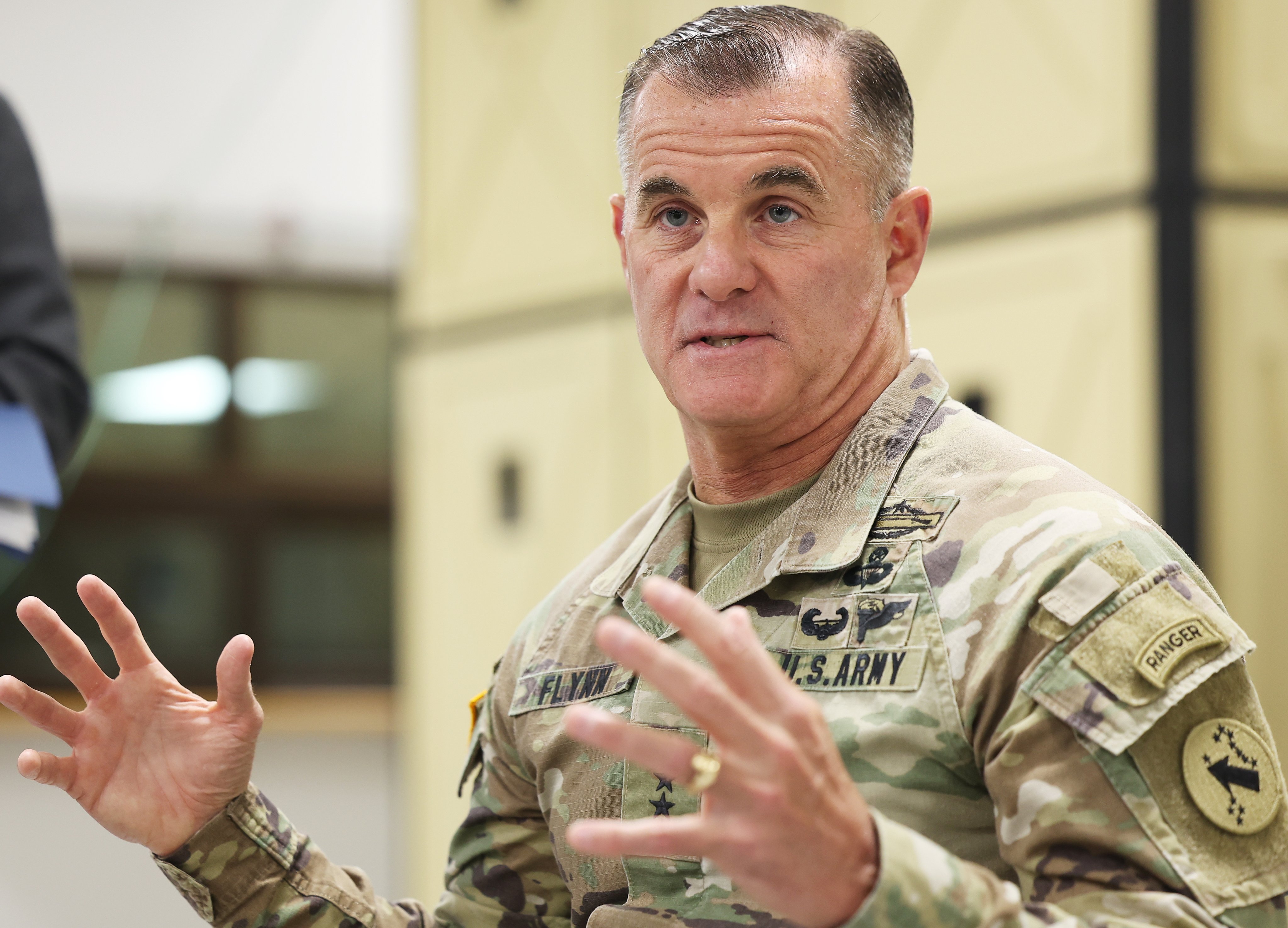 Charles Flynn, the former commander of the US Army Pacific, is leading the delegation. Photo: EPA/ EFE