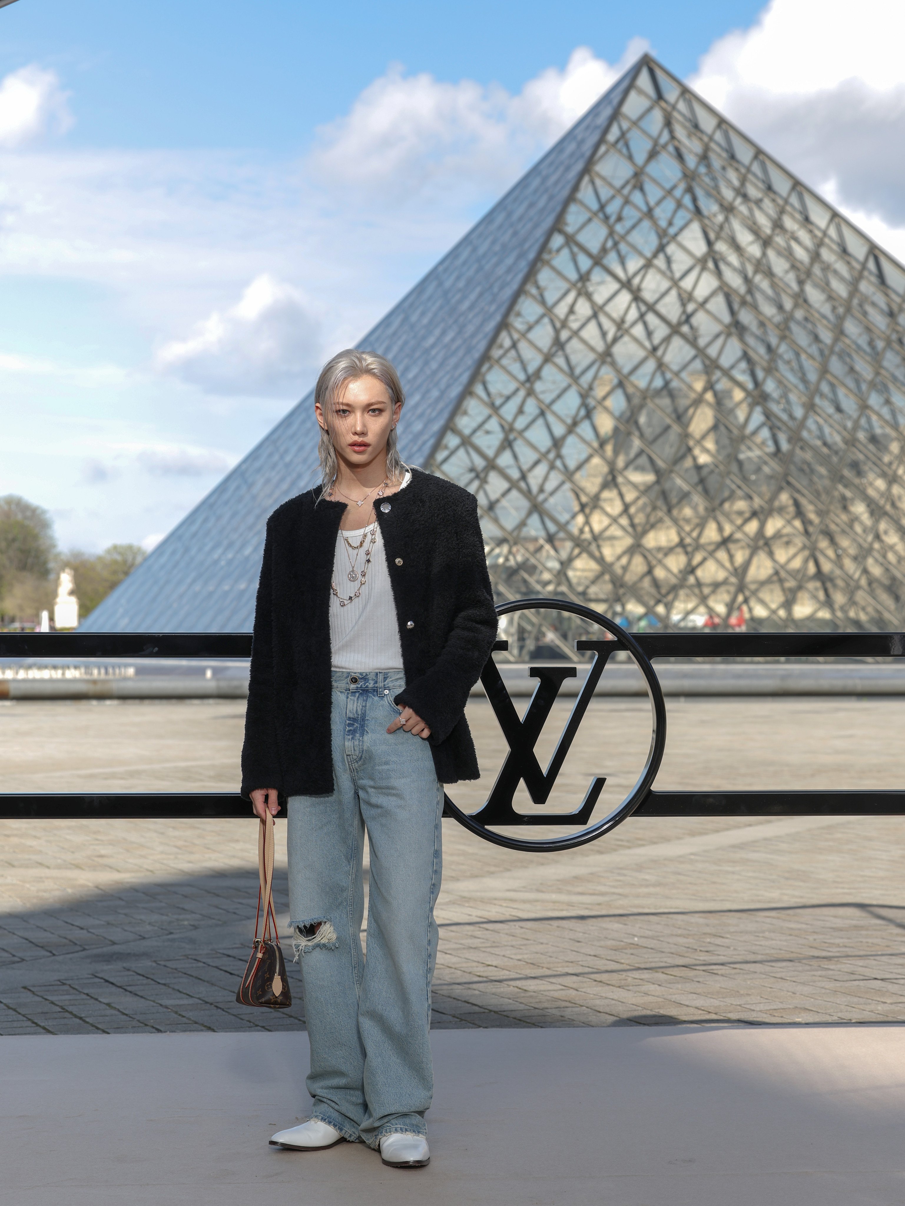 Felix of South Korean boy band Stray Kids in Louis Vuitton. Photo: Getty Images
