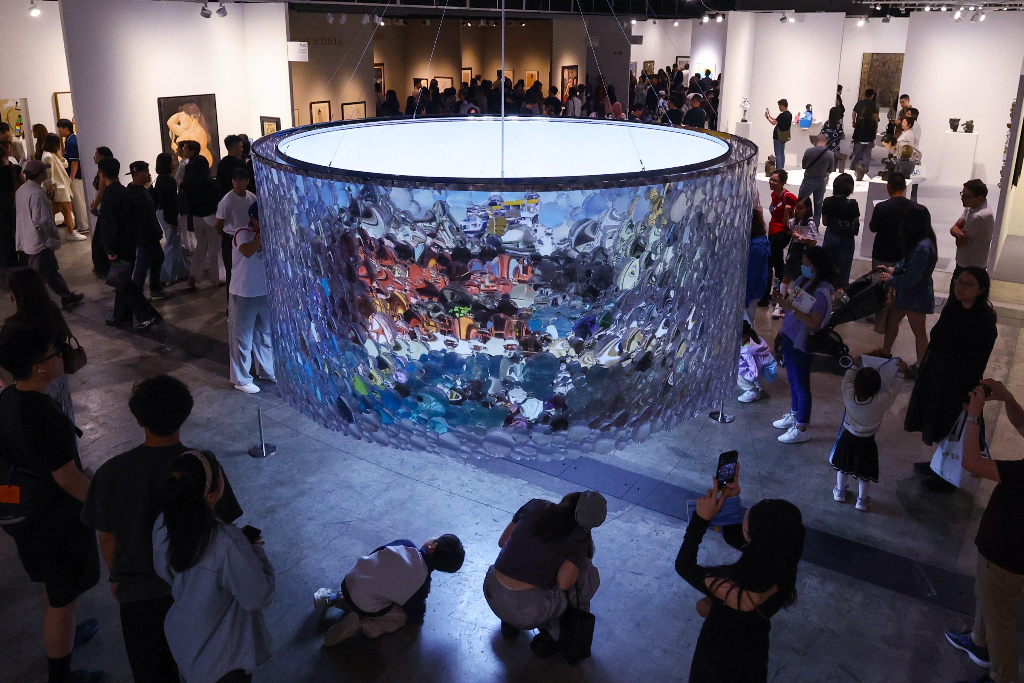 “City Lantern”, an installation by artist Suzann Victor, at Art Basel at the Hong Kong Convention and Exhibition Centre in Wan Chai, Hong Kong, on March 29. Photo: Dickson Lee