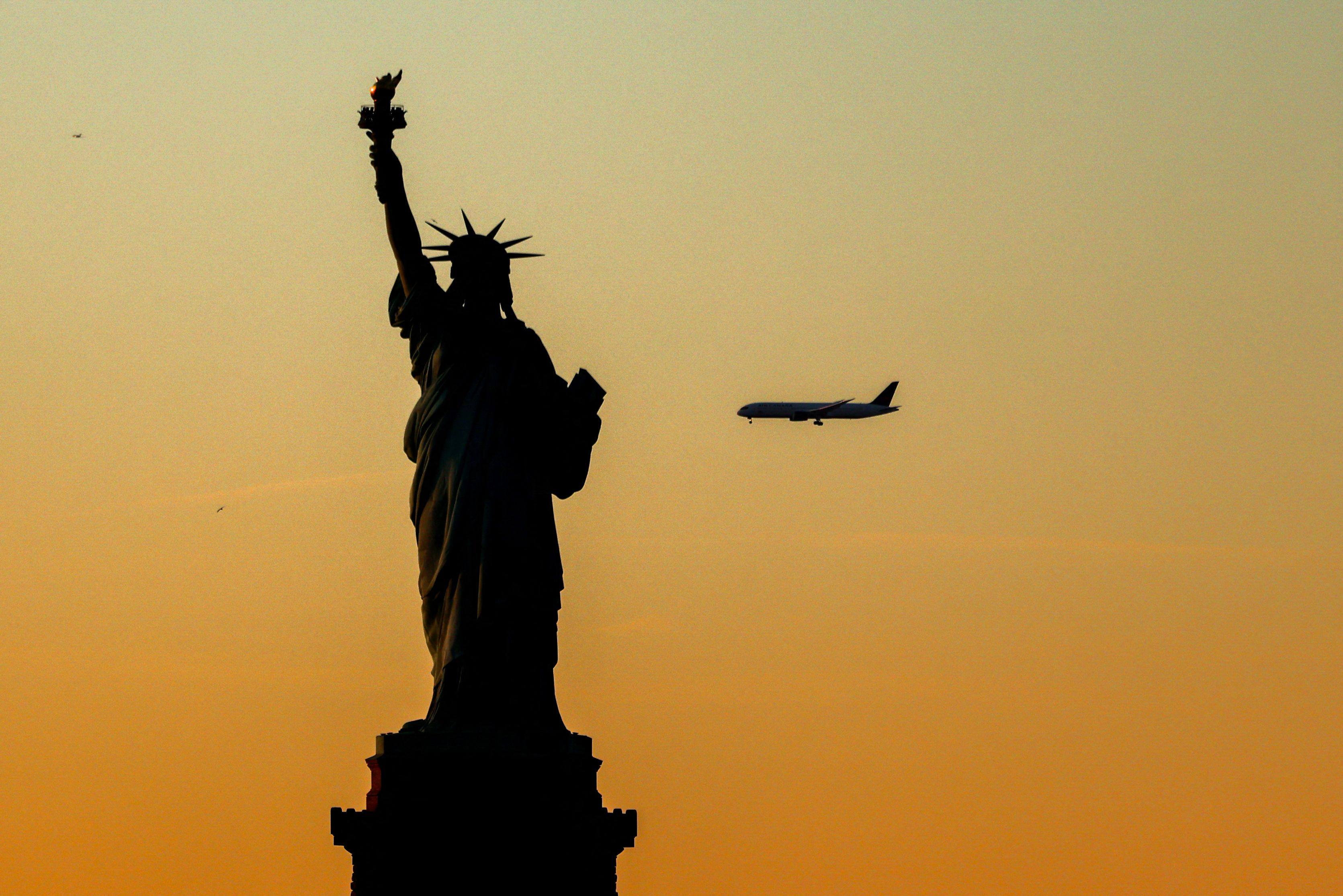 The Statue of Liberty in New York. American hospitality has faced growing scrutiny. Photo: AFP