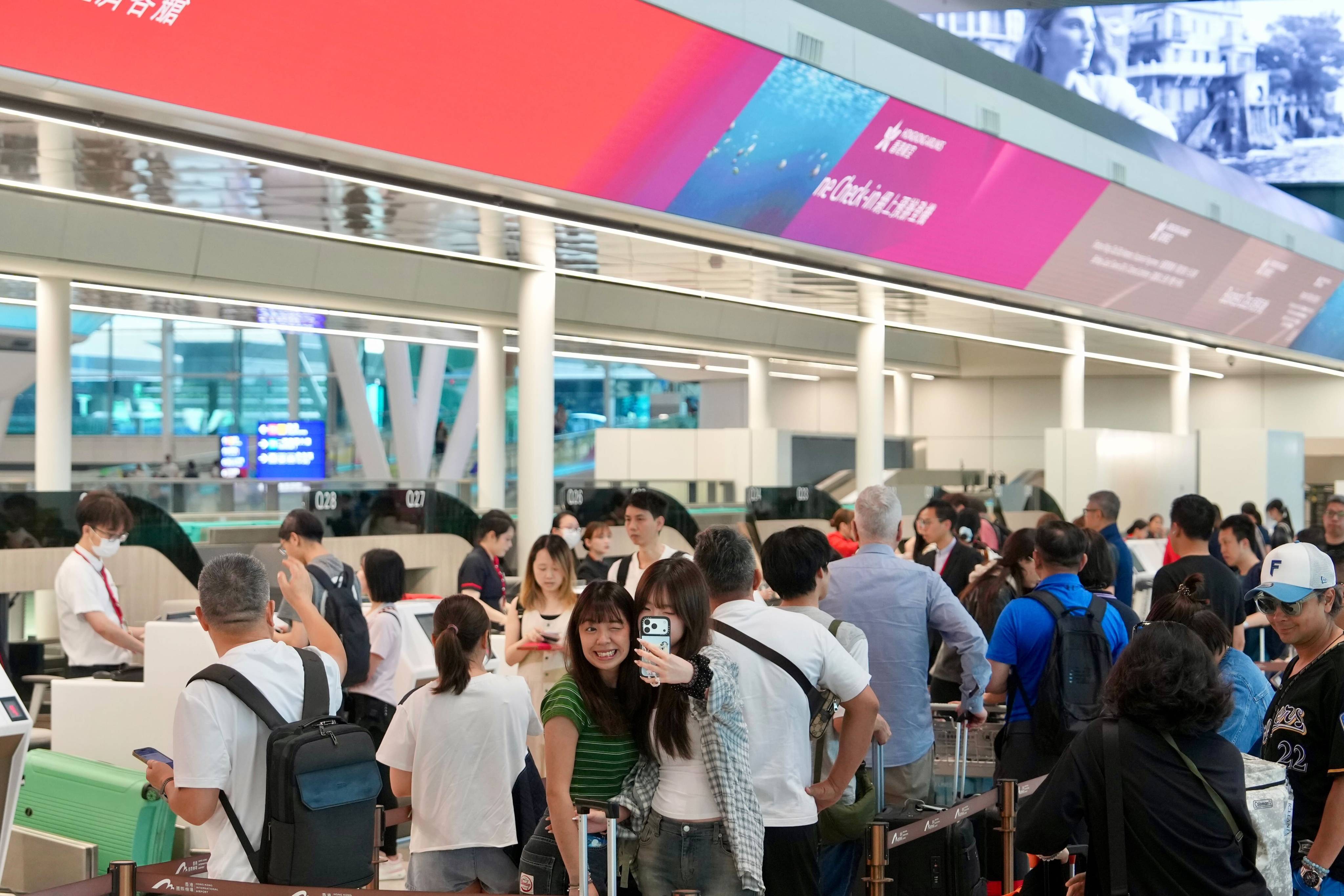 Hong Kong airport’s Terminal 2 opened on Wednesday morning. Photo: Sam Tsang