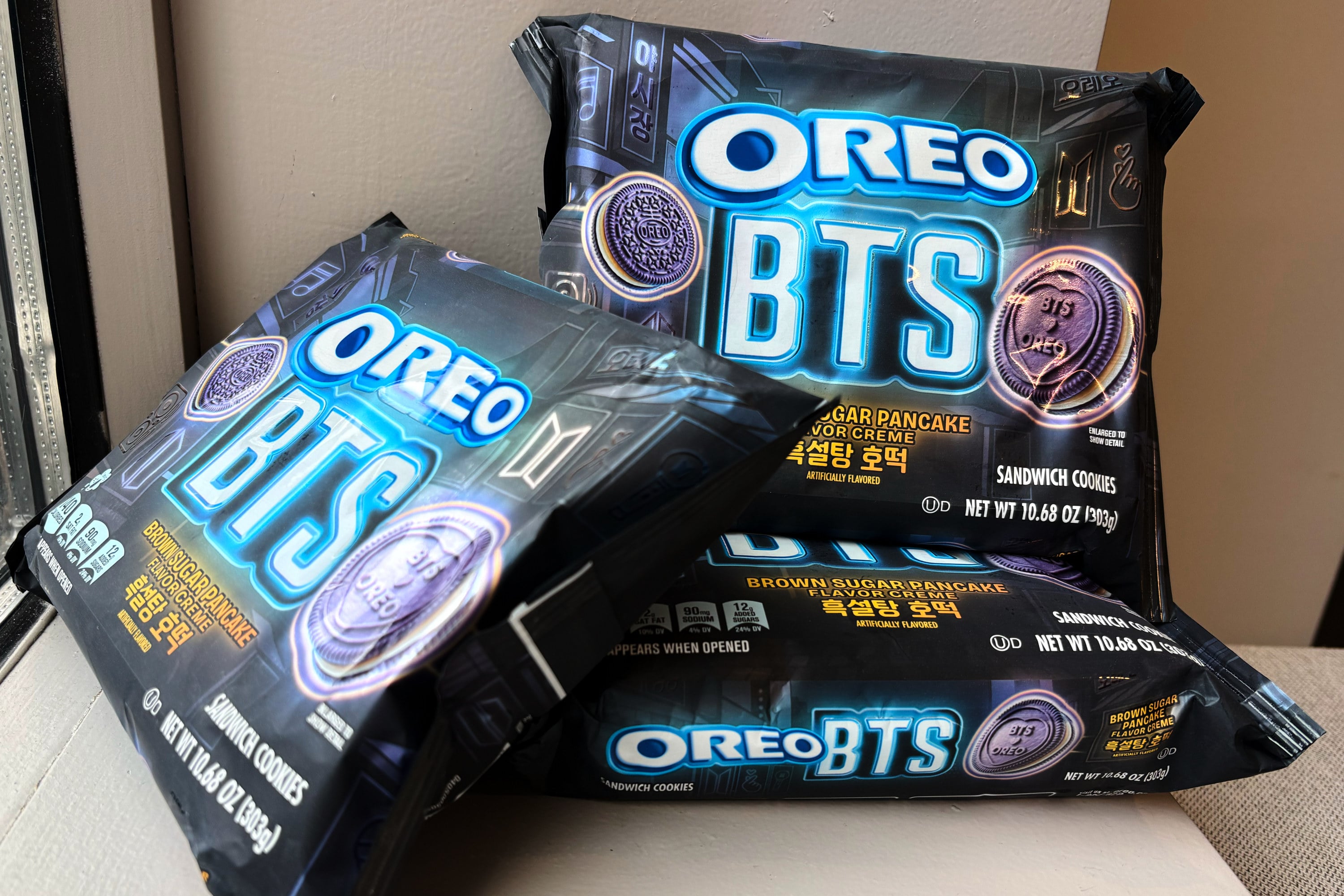 The new Oreo and BTS collaboration cookies will go on sale on June 1 online and on June 8 in stores in 80 markets around the world. Photo: AP