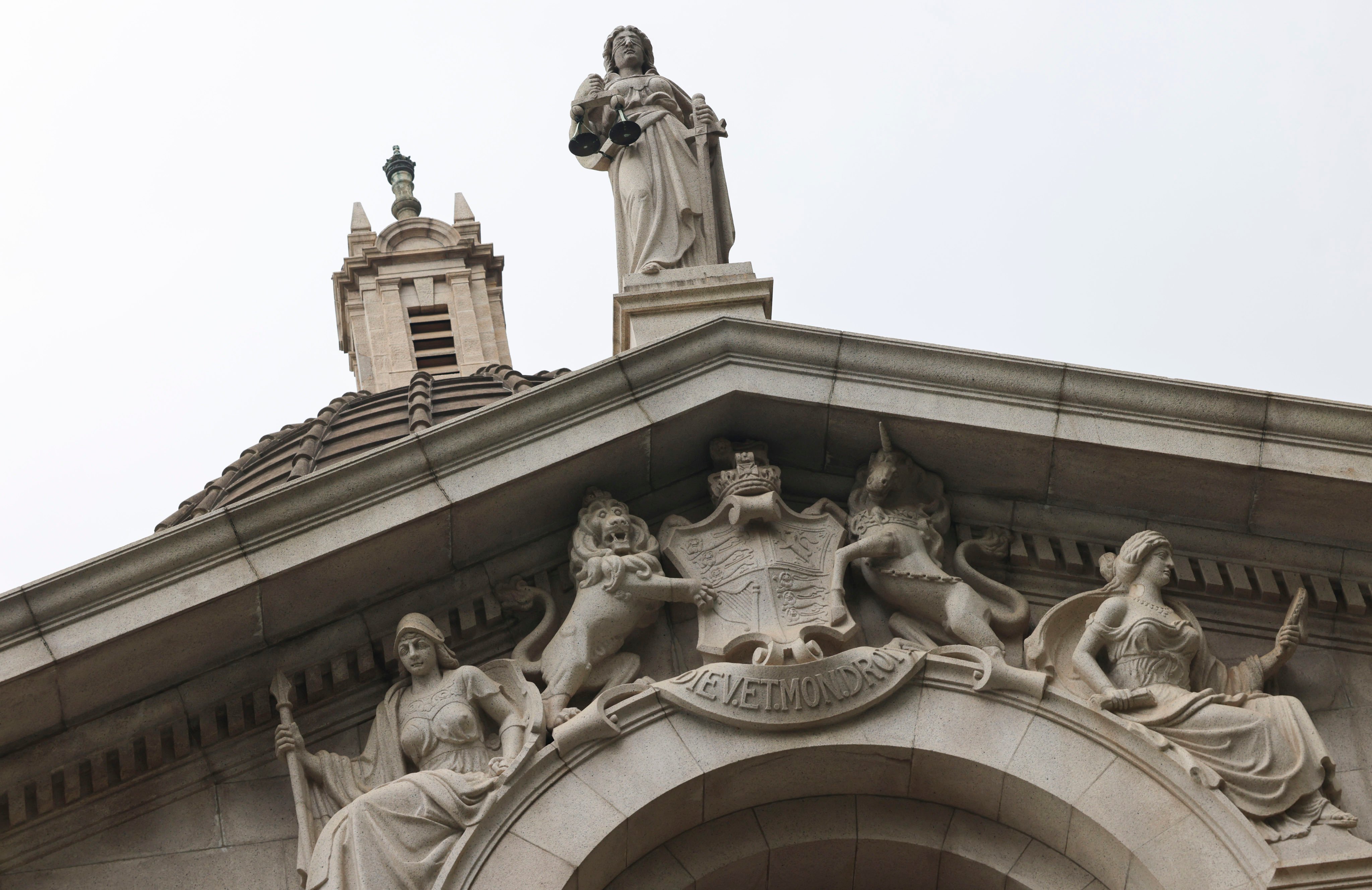 The statue of Lady Justice on the roof of the Court of Final Appeal building in Central. Photo: Jelly Tse