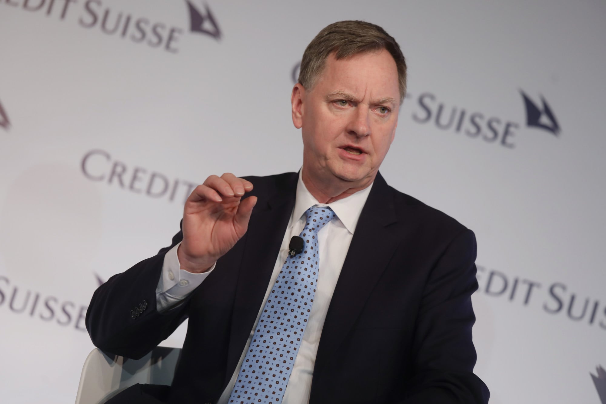 Charles Evans, seen here in Hong Kong in March 2019, is a former president of the Federal Reserve Bank of Chicago. He appeared in Hong Kong again this week. Photo: K.Y. Cheng Charles Evans, seen here in Hong Kong in March 2019, is a former president of the Federal Reserve Bank of Chicago. He appeared in Hong Kong again this week. Photo: K.Y. Cheng