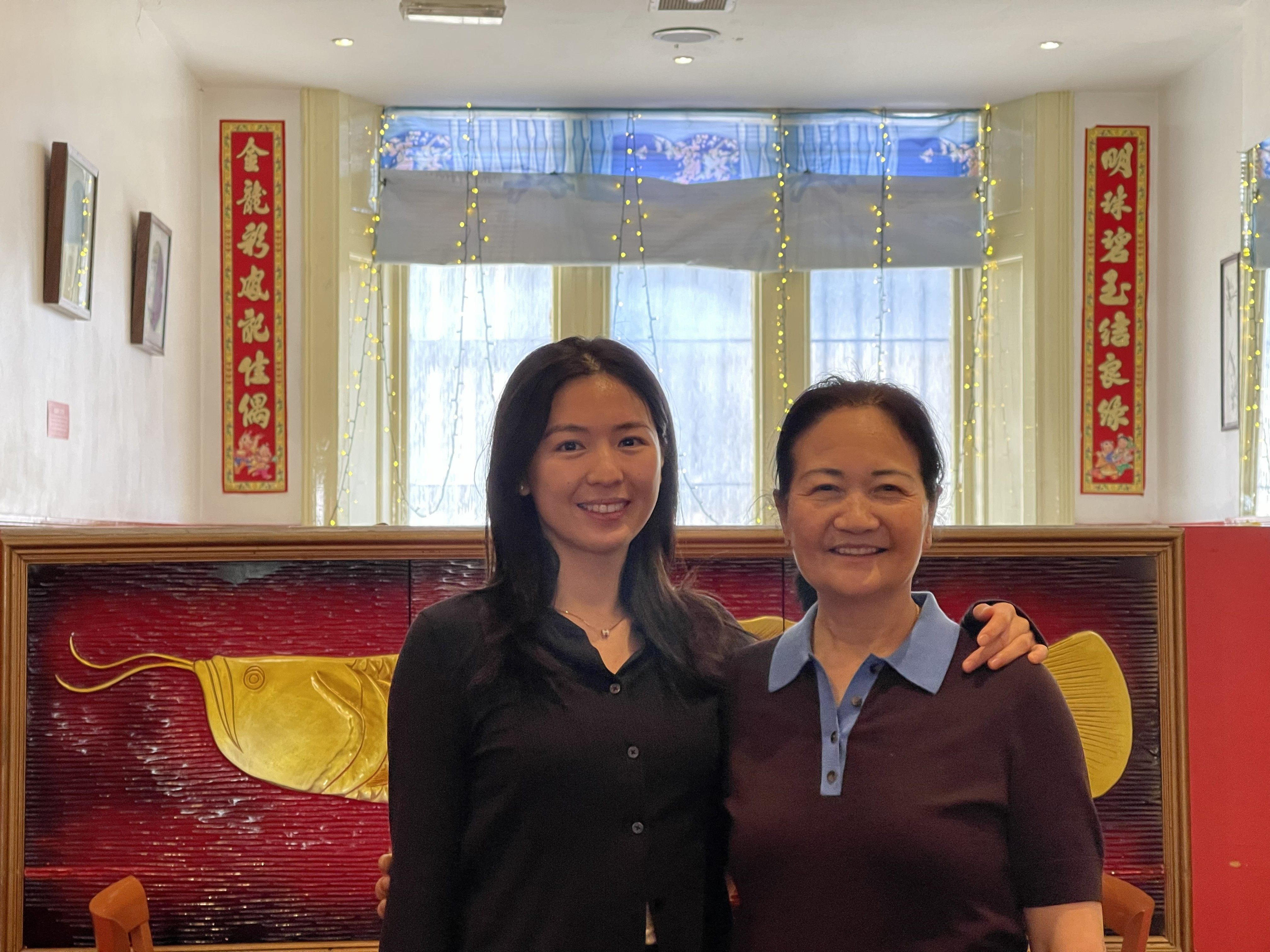 Lisa He with her mother Sophie at their family restaurant, China Star. The Edinburgh takeaway is months away from closure, but He’s viral social media post has brought lots of attention, and hope. Photo: courtesy of Lisa He