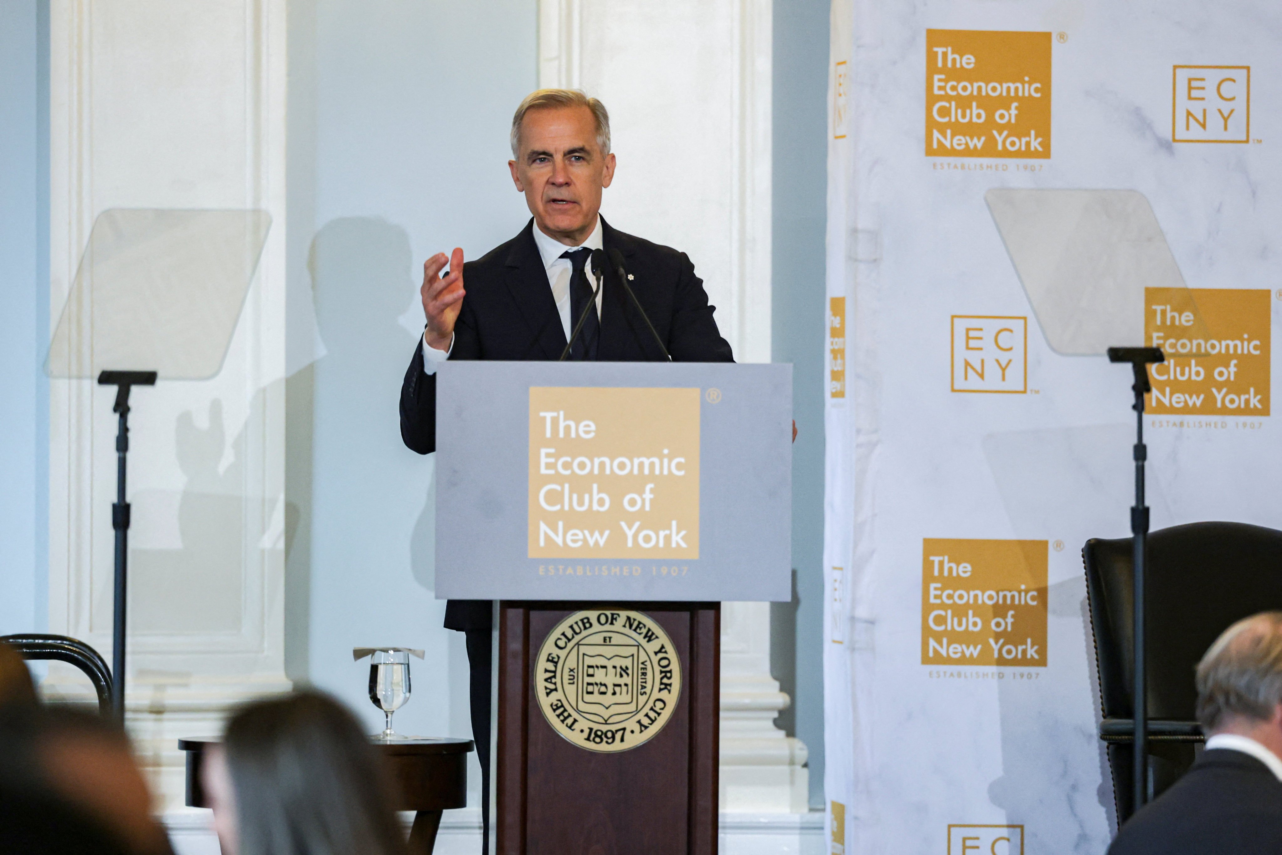 Canadian Prime Minister Mark Carney in New York on Thursday. Photo: Reuters