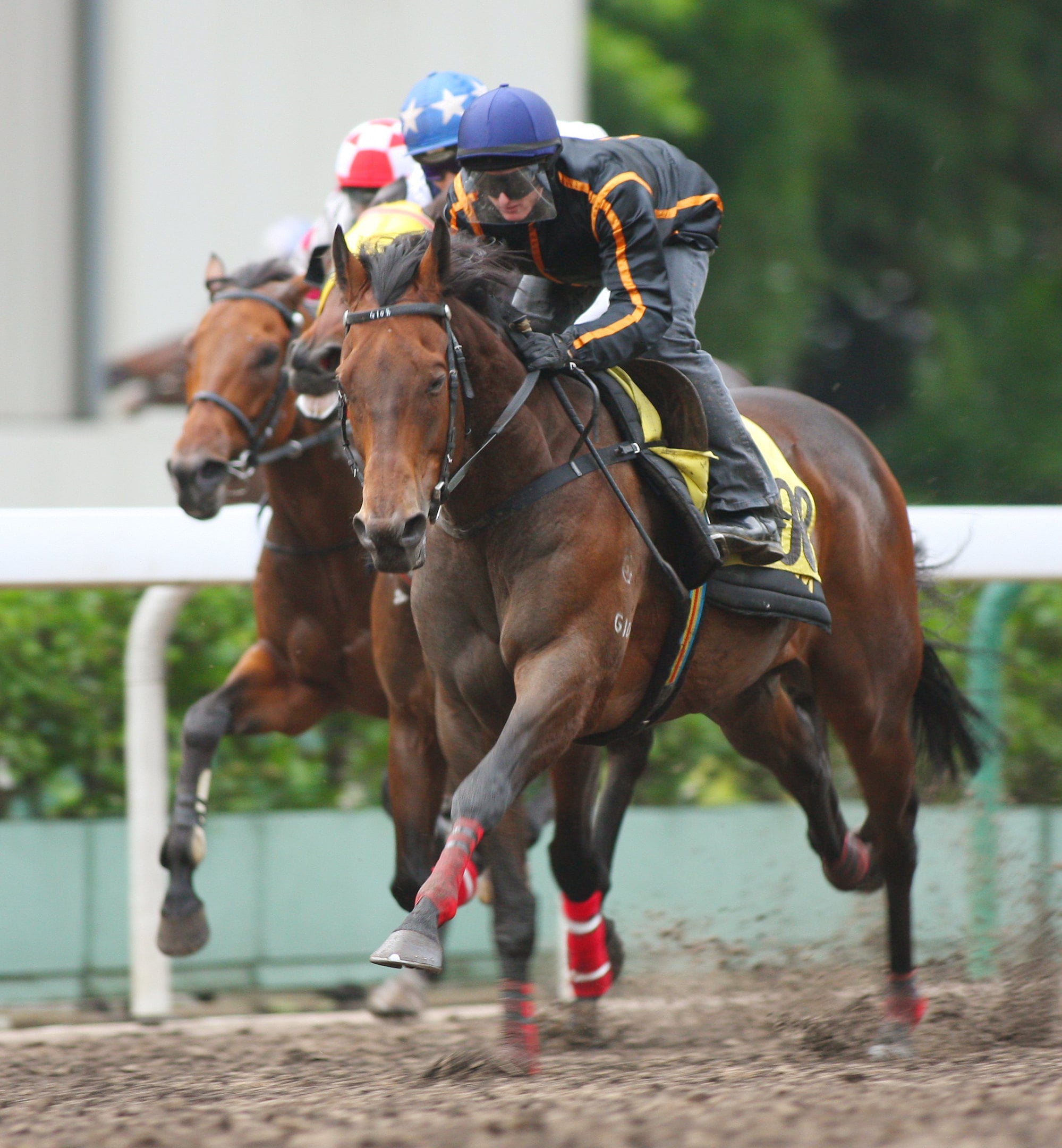 Zac Purton on Able One won the barrier trial batch two over 1,050m at Sha Tin in 2007. Photo: Kenneth Chan