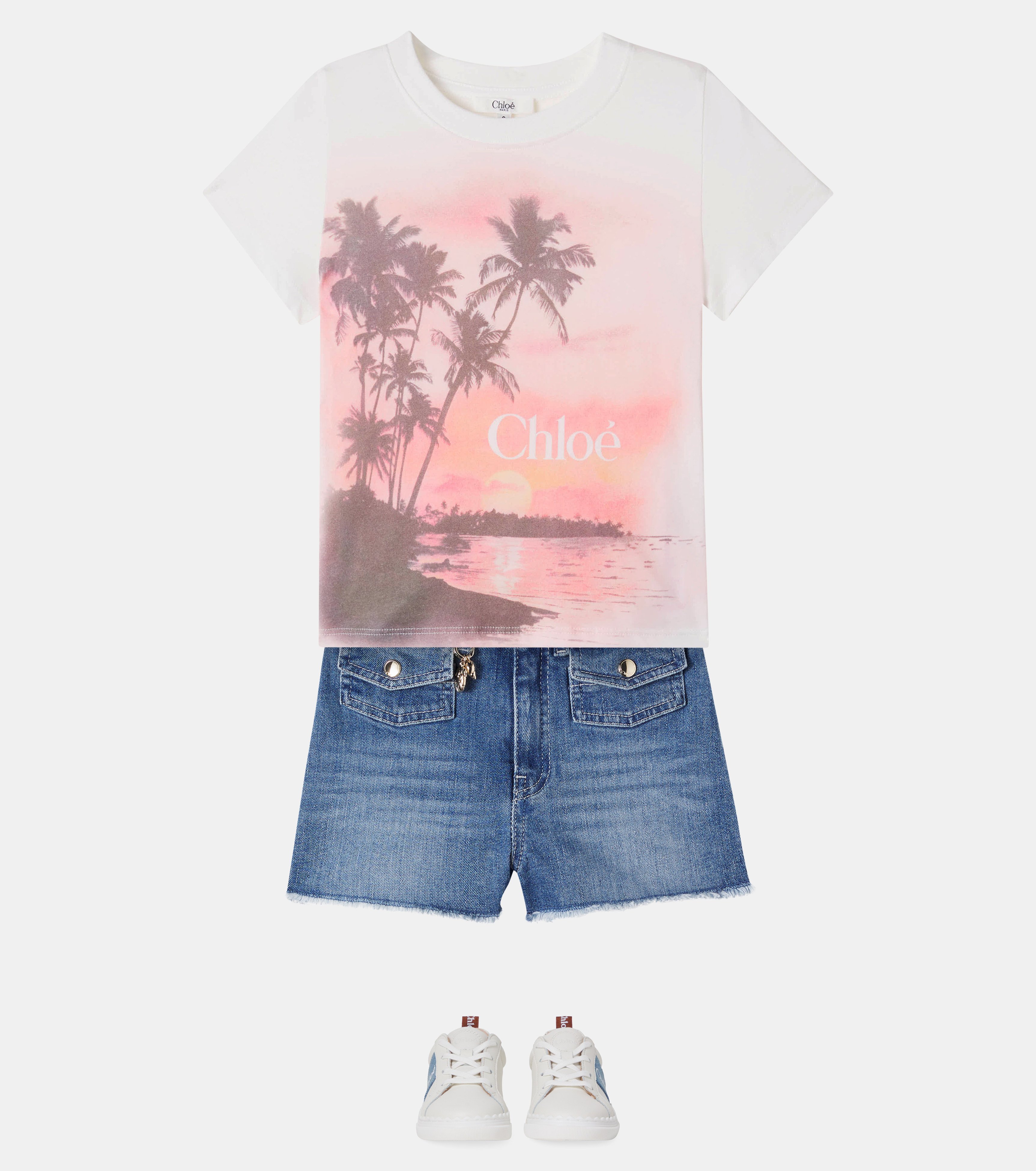 Deck out your little one for summer in a designer tee – like this one from Chloé Kids, at Mytheresa. Photo: Handout