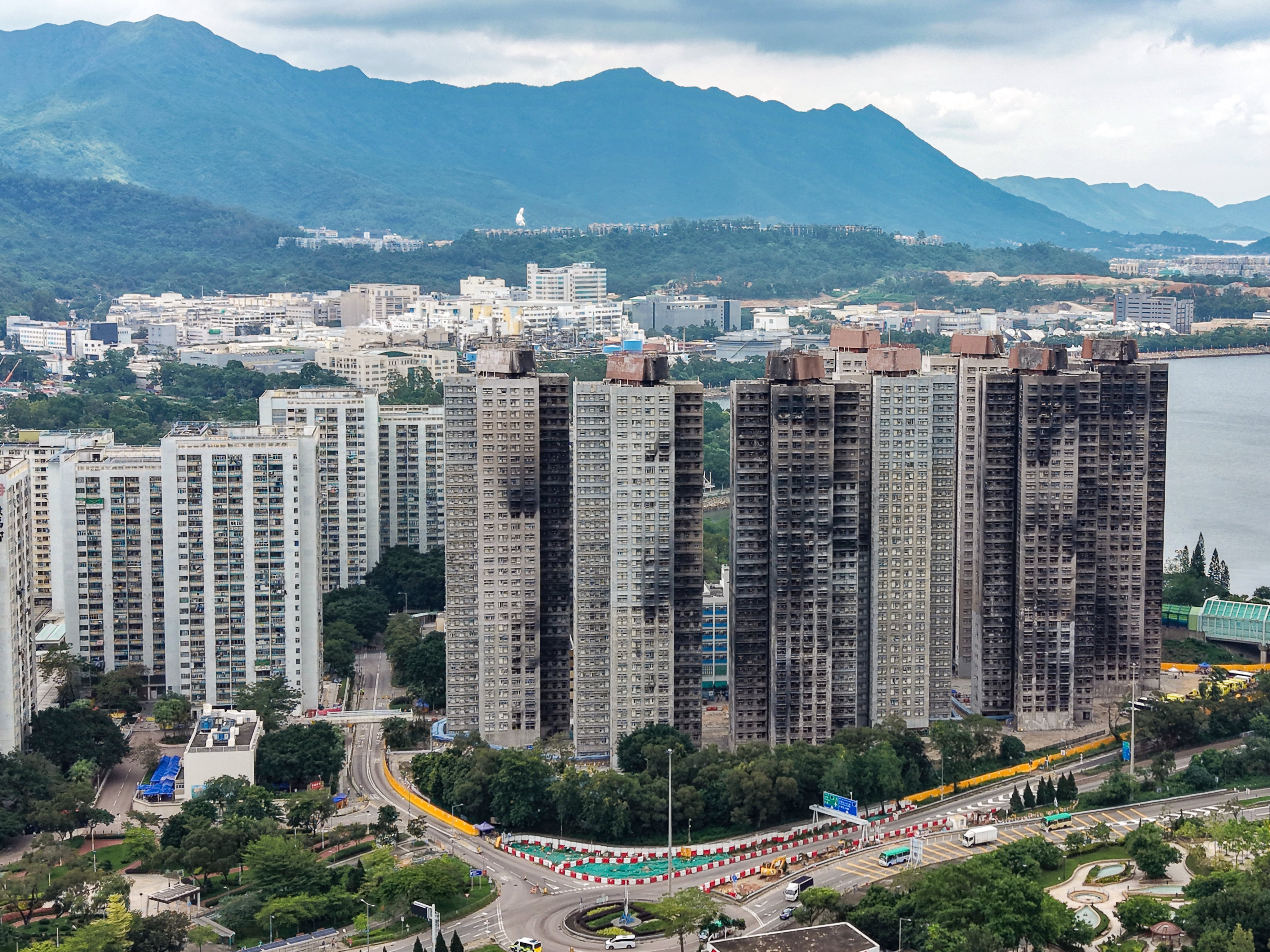 An aerial view of Wang Fuk Court in Tai Po on May 26. Photo: Elson Li