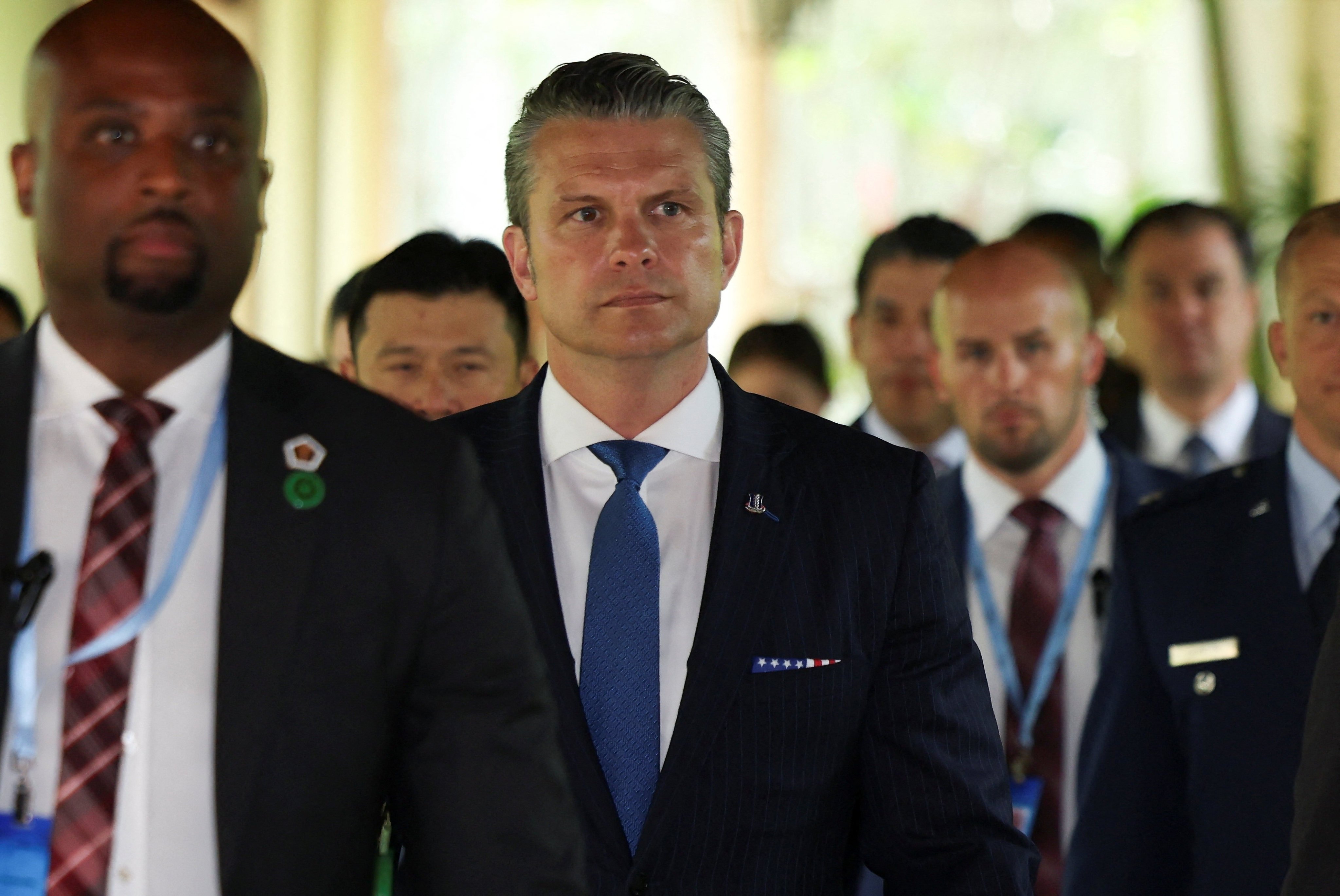 At last year's Shangri-La Dialogue, US Defence Secretary Pete Hegseth issued a stern warning, saying that the "threat China poses is real". Photo: Reuters
