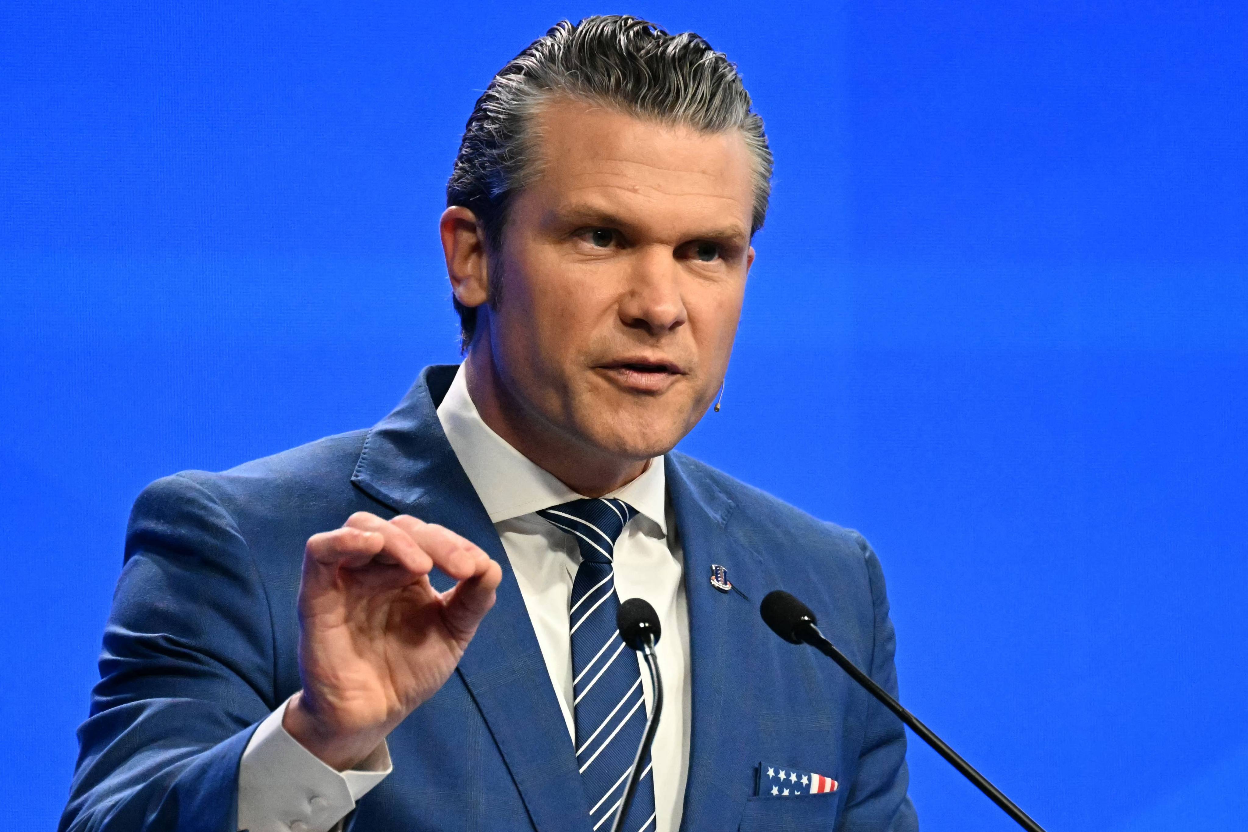 US Secretary of Defence Pete Hegseth. Photo: AFP