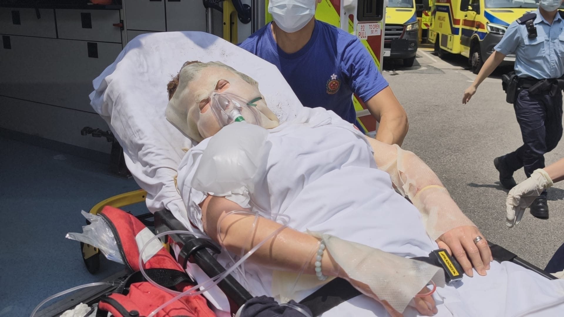 A woman has suffered multiple burns after a gas leak triggered an explosion at a flat. Photo: Handout