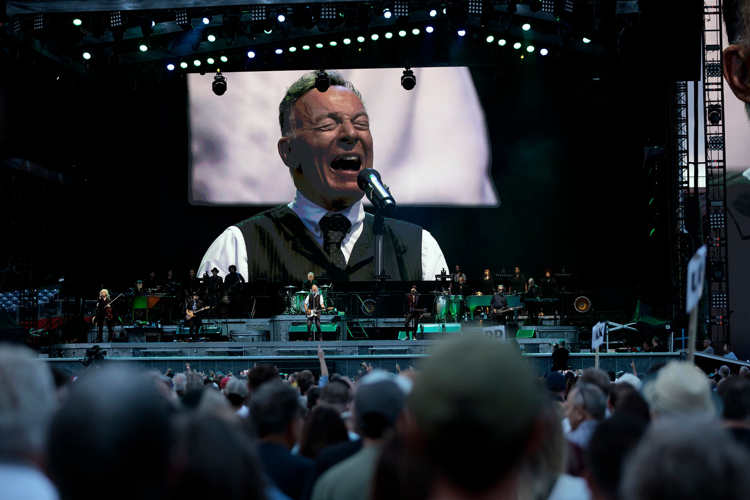 Bruce Springsteen and the E Street Band performing in 2024. Photo: TNS