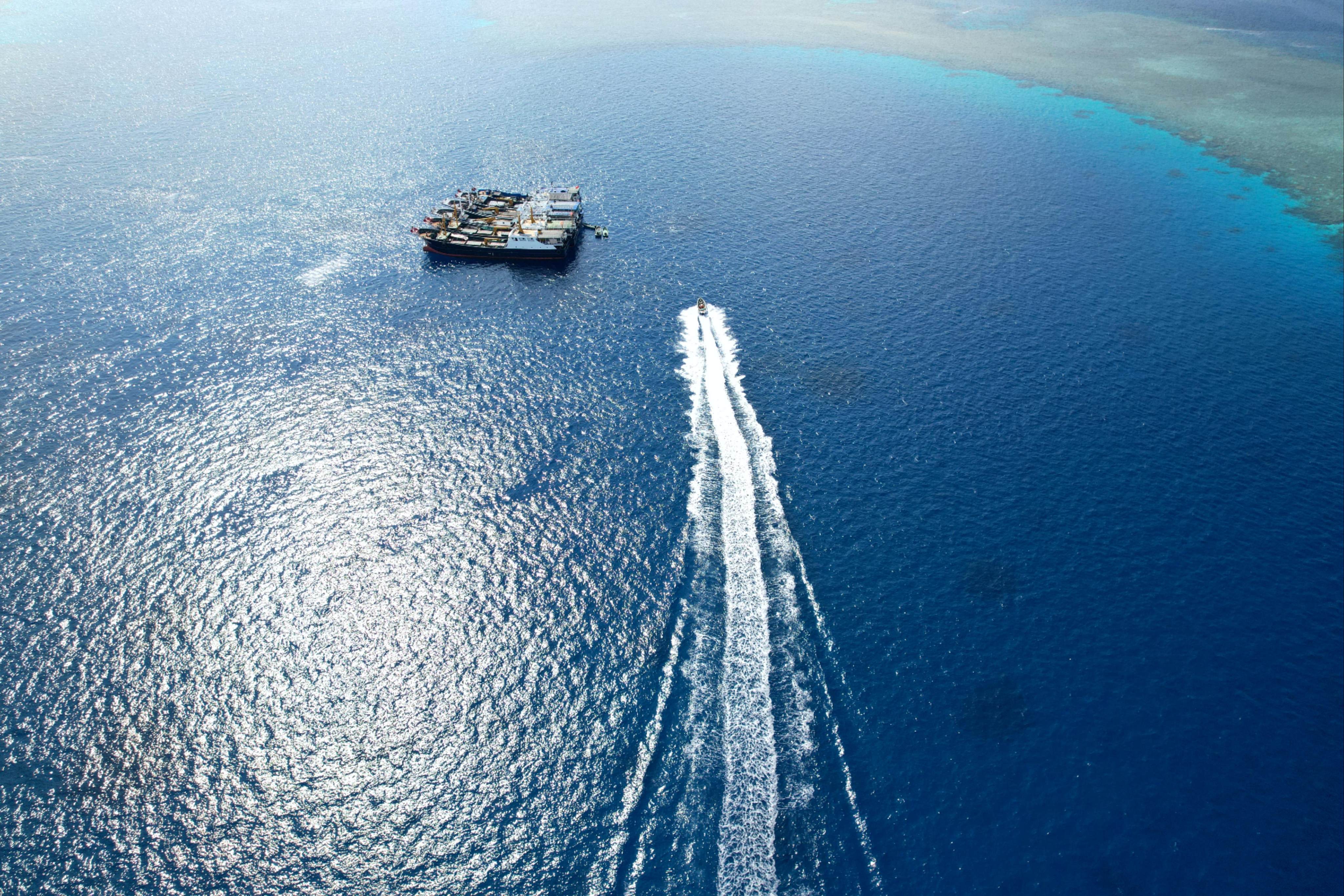 A Chinese coastguard vessel patrols the disputed South China Sea on May 23. Photo: Xinhua