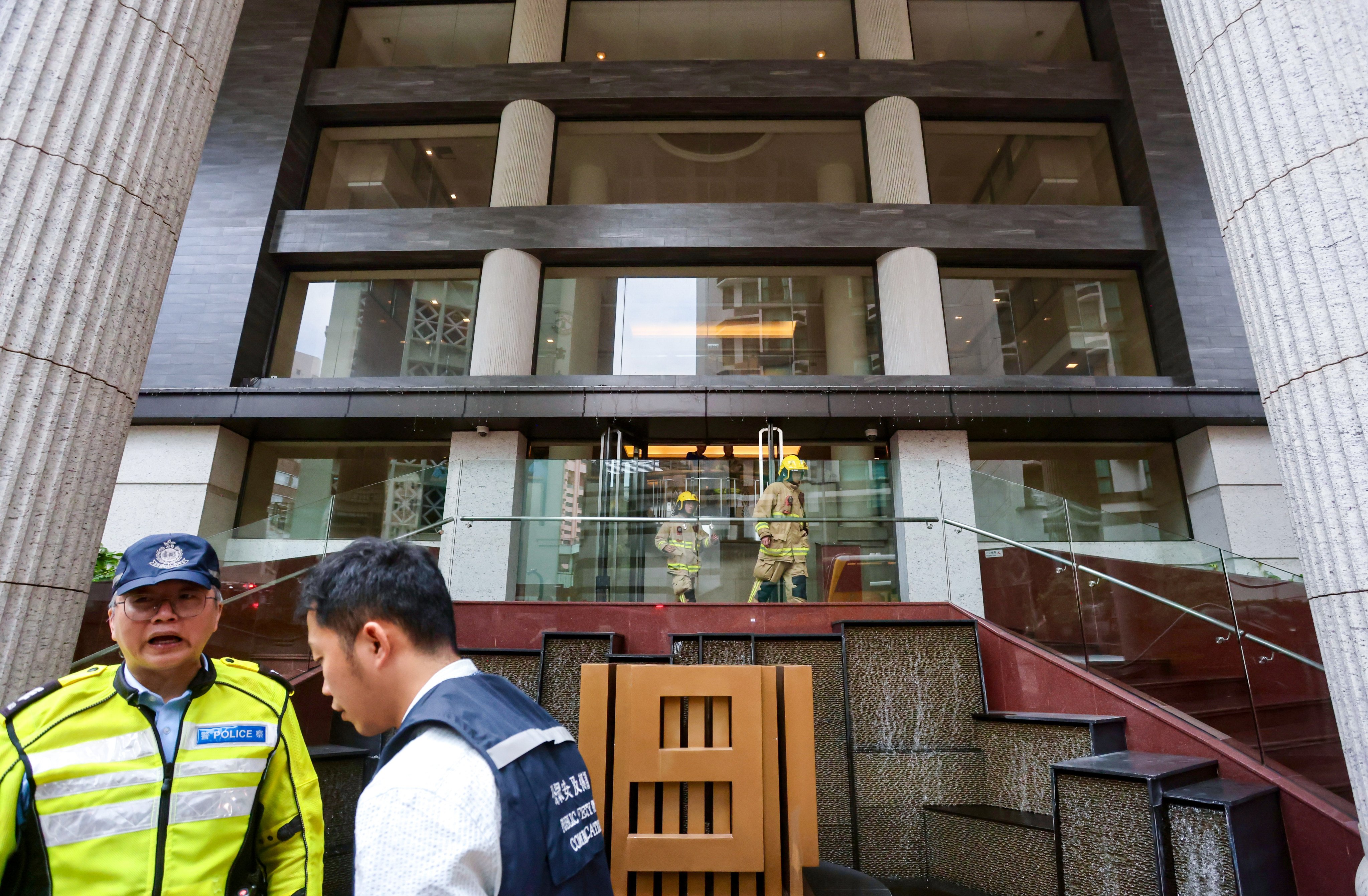 Firefighters and police were called to Regal Crest on Robinson Road on Saturday morning. Photo: Jonathan Wong
