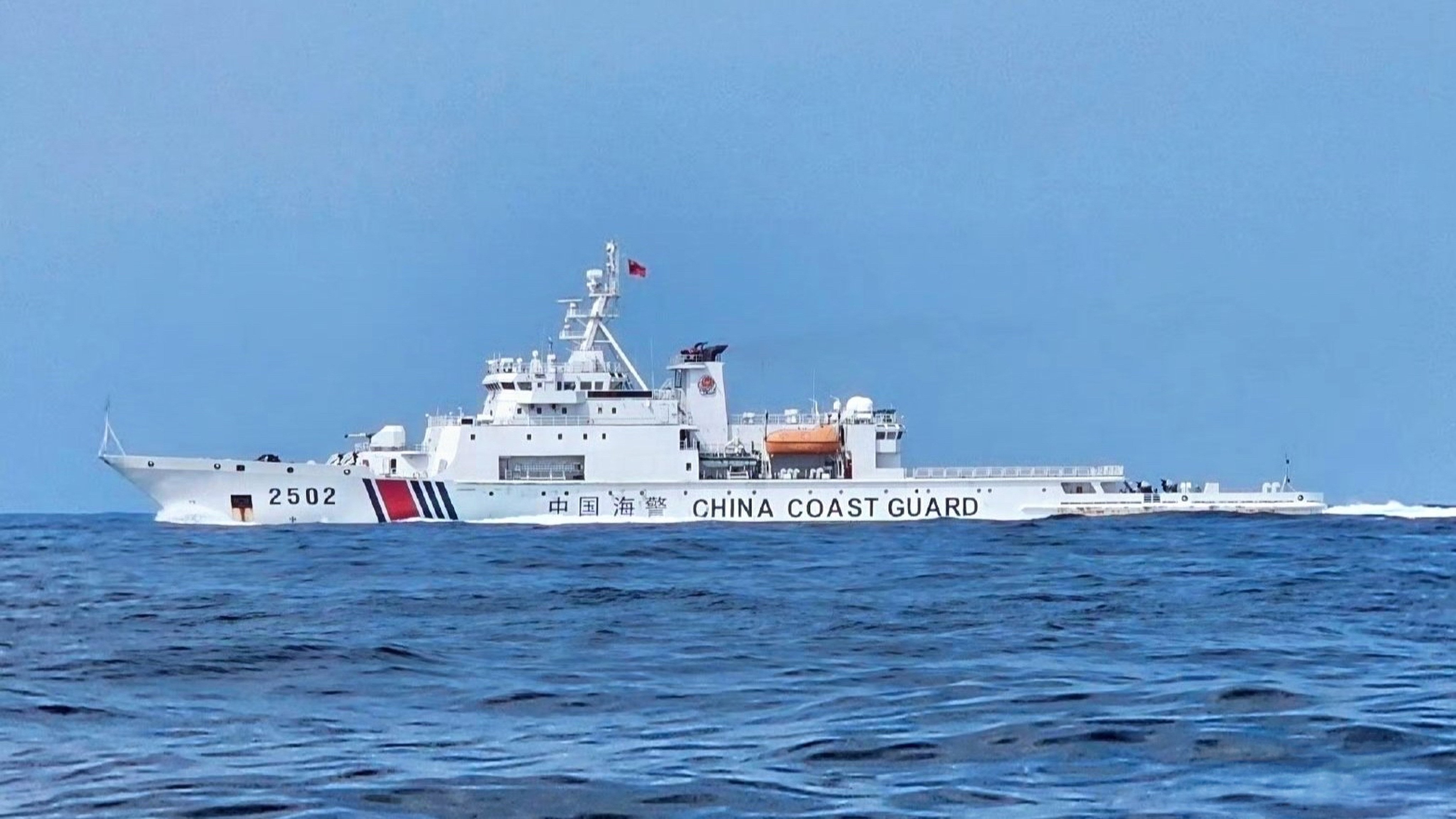 The Daishan has led a formation of coastguard vessels on enforcement patrols in waters east of Taiwan.  Photo: Handout
