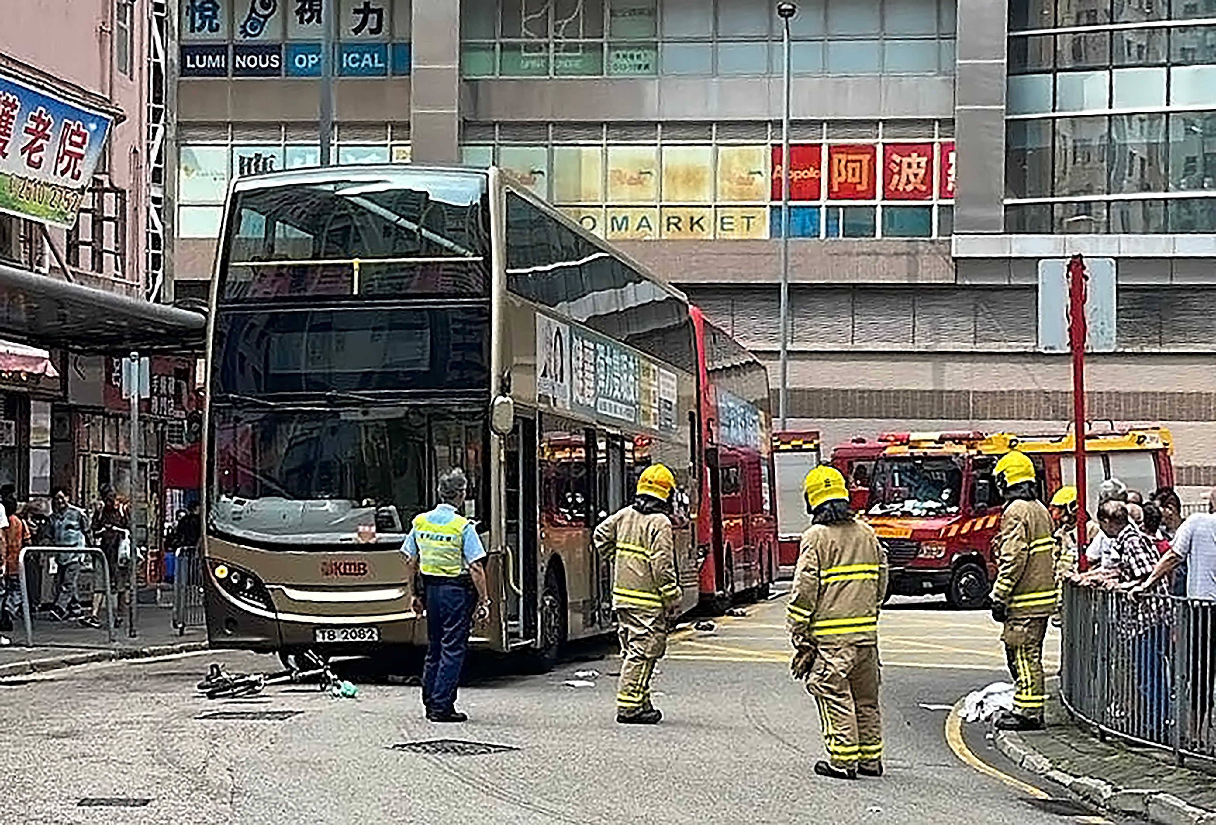 The accident occurred at around 2.50pm on Monday. Photo: Facebook/hkroad
