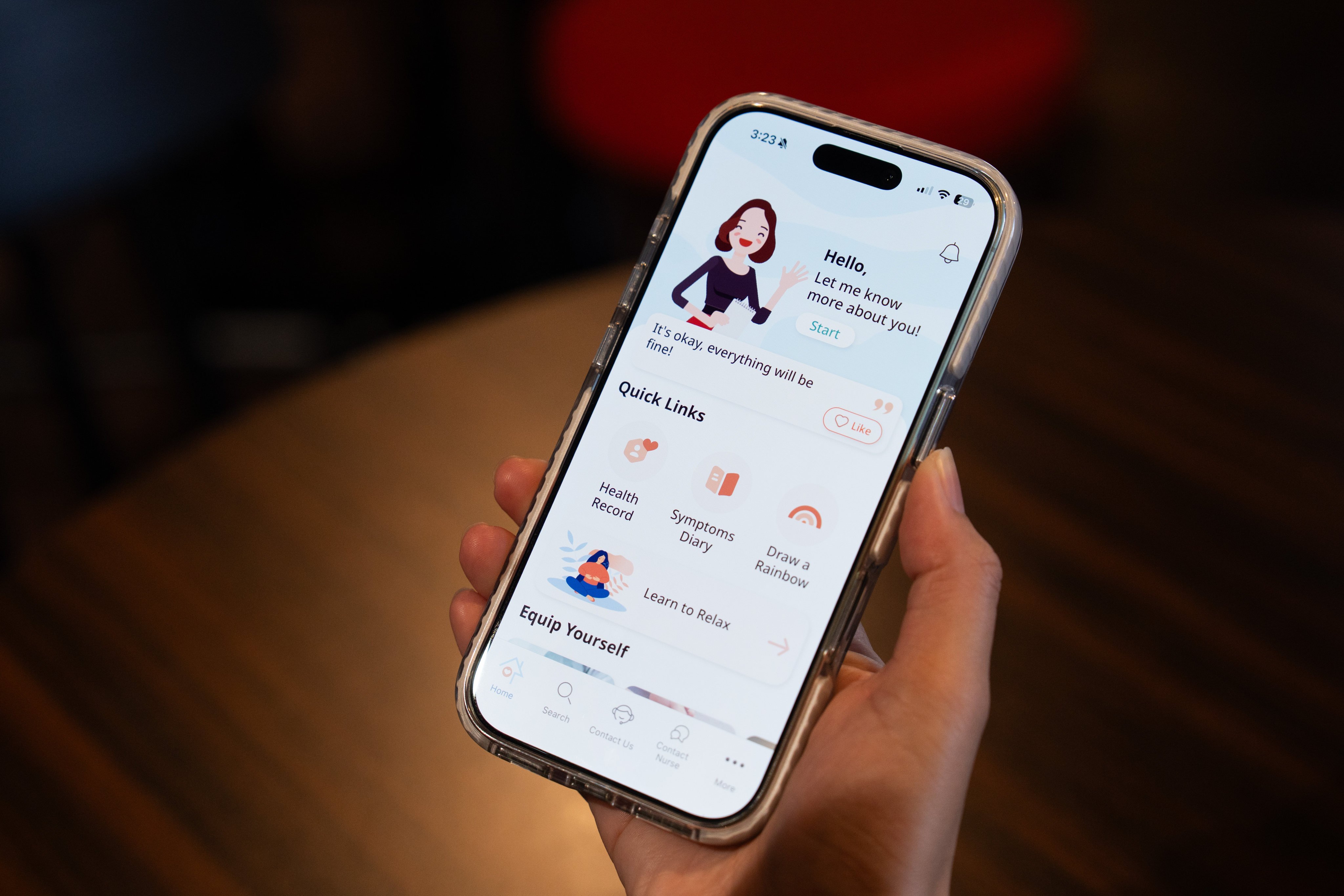SUPPORT+ is a mobile app developed by Dr Wendy Chan and her team at the University of Hong Kong for cancer patients and their carers. Photo: Nathan Tsui