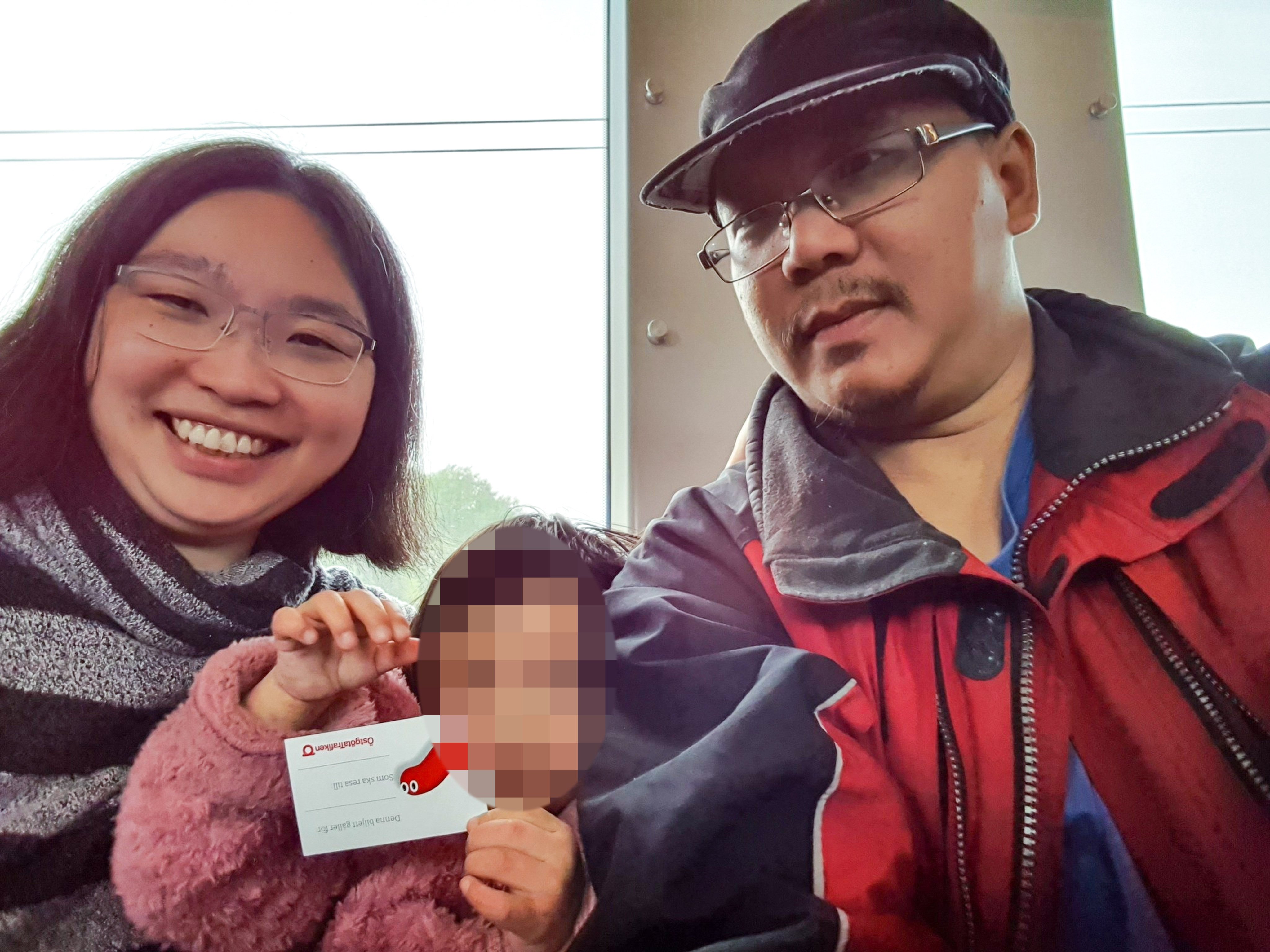 ThenUnmarried couple identified as Mr Tsang and Ms Kwan. Photo: Handout