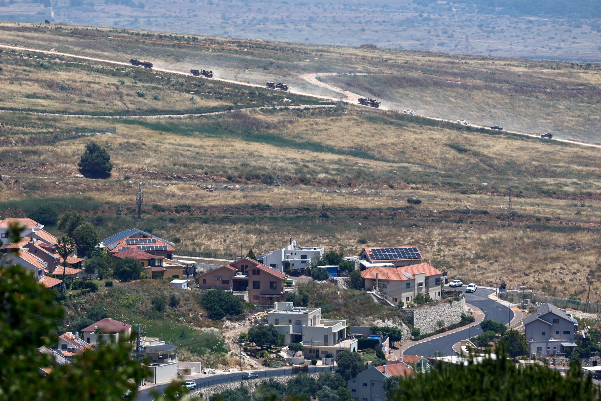 An Israeli military convoy in southern Lebanon. Photo: Reuters An Israeli military convoy in southern Lebanon. Photo: Reuters
