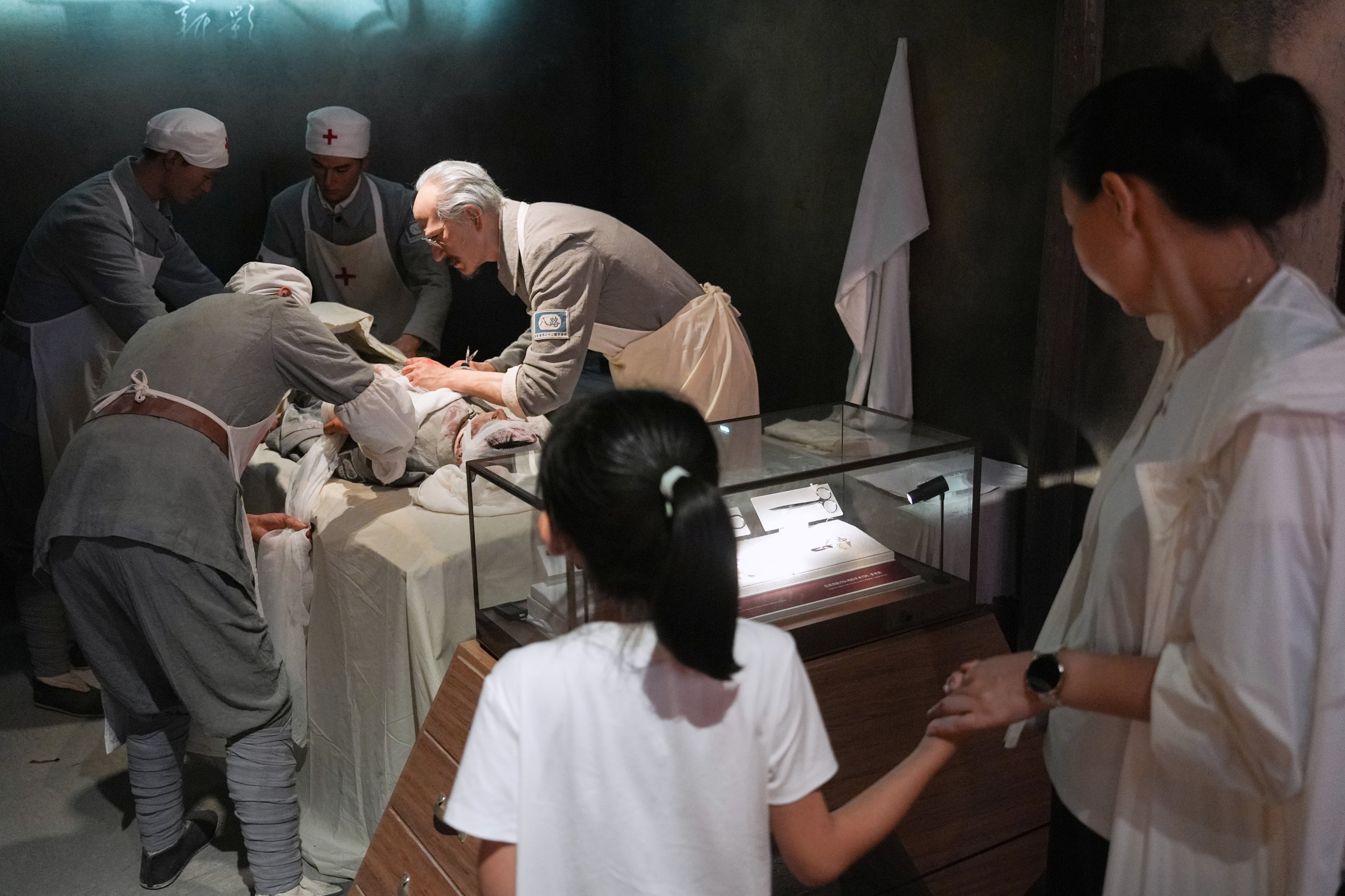 A sculpture of Norman Bethune, a Canadian surgeon and communist, at the Museum of the War of Chinese People’s Resistance Against Japanese Aggression in Beijing on August 31, 2025. Photo: Eugene Lee