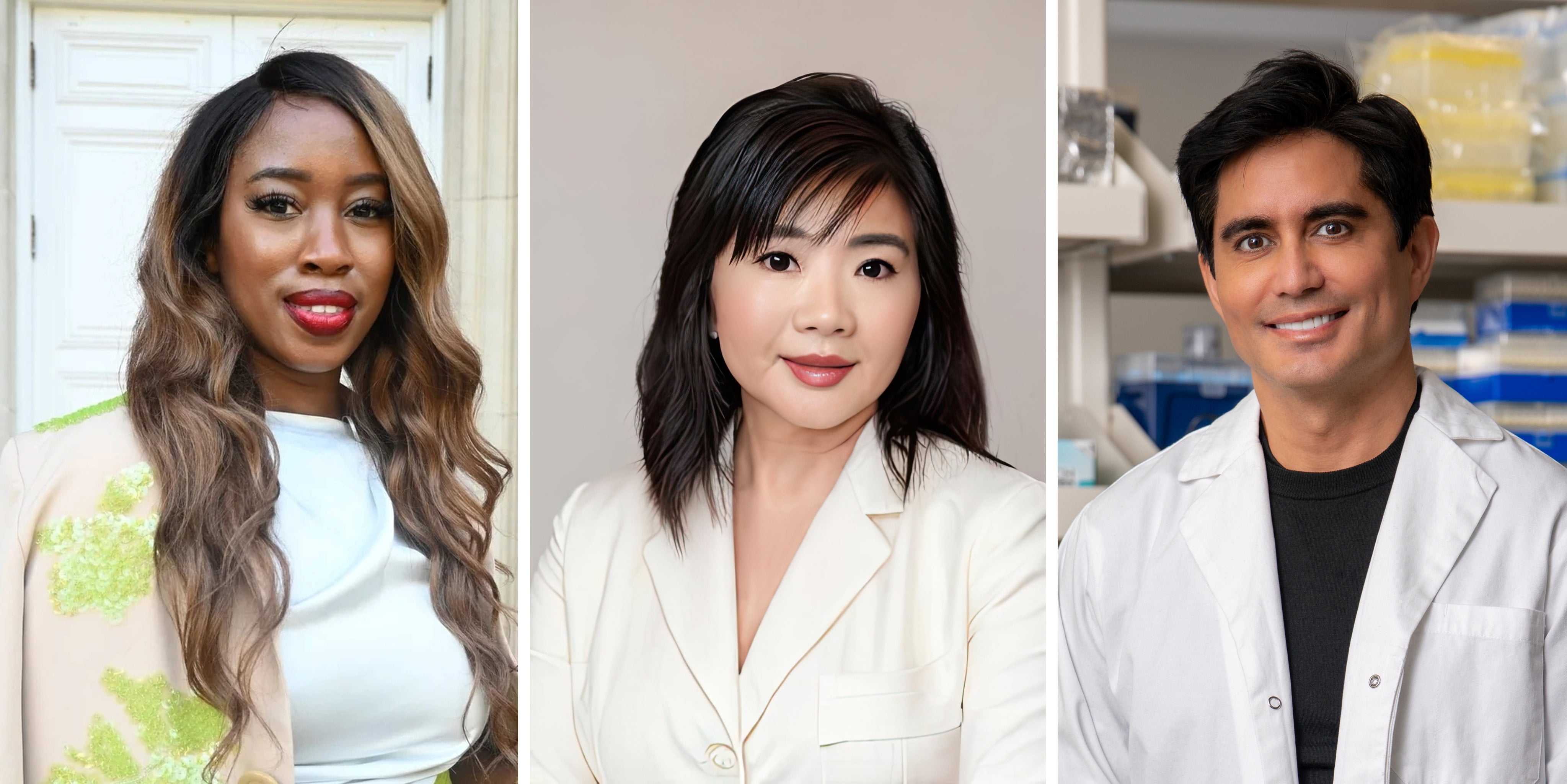 (From left) Beauty scientist Manessa Lormejuste and cosmetic chemists Ginger King and Alec Batis share tips on how to find quality skincare on a budget. Photo: Lormco, Ginger King and Sweet Chemistry